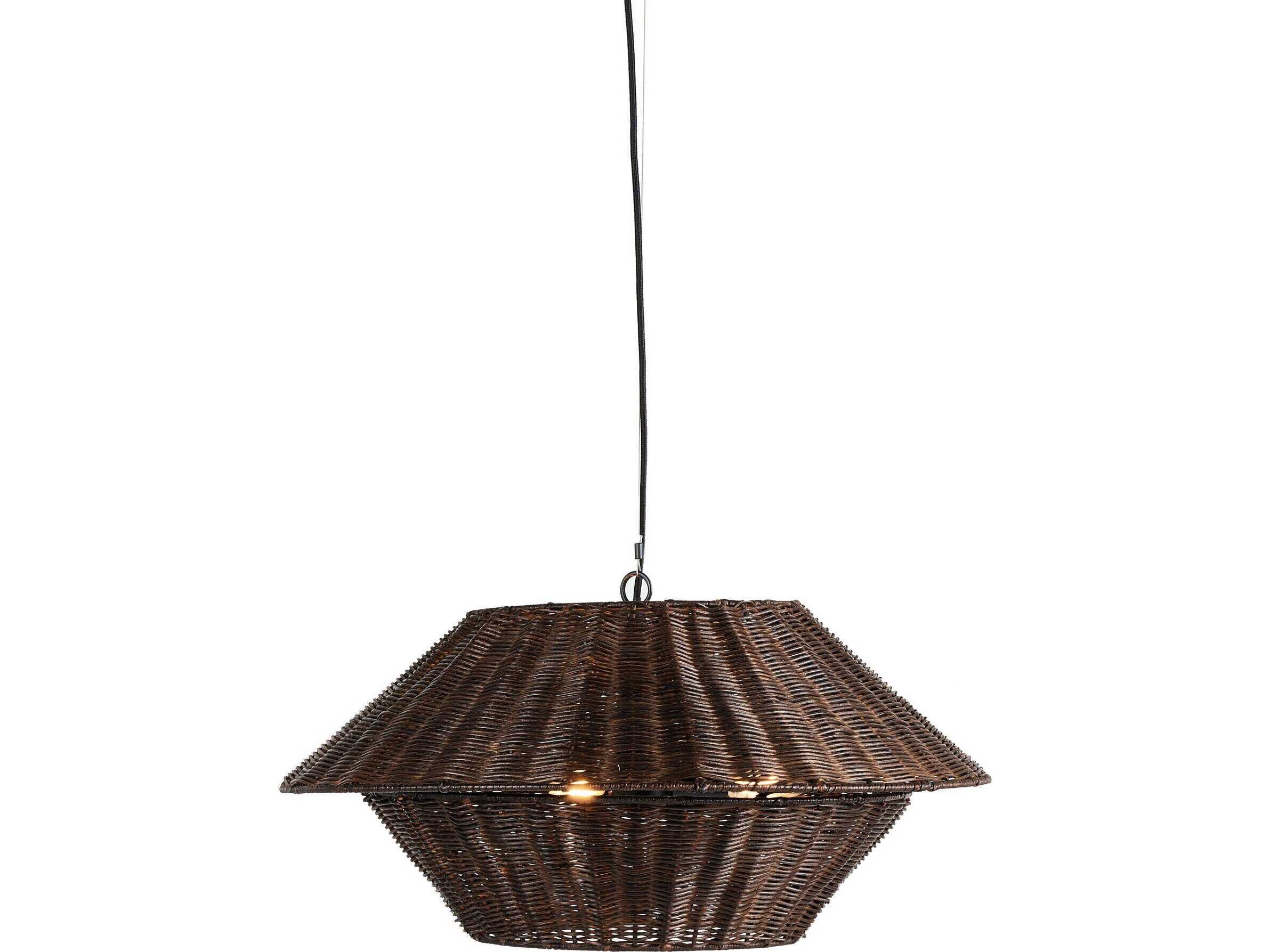 Four Hands Mccarthy Brown Bowl Pendant