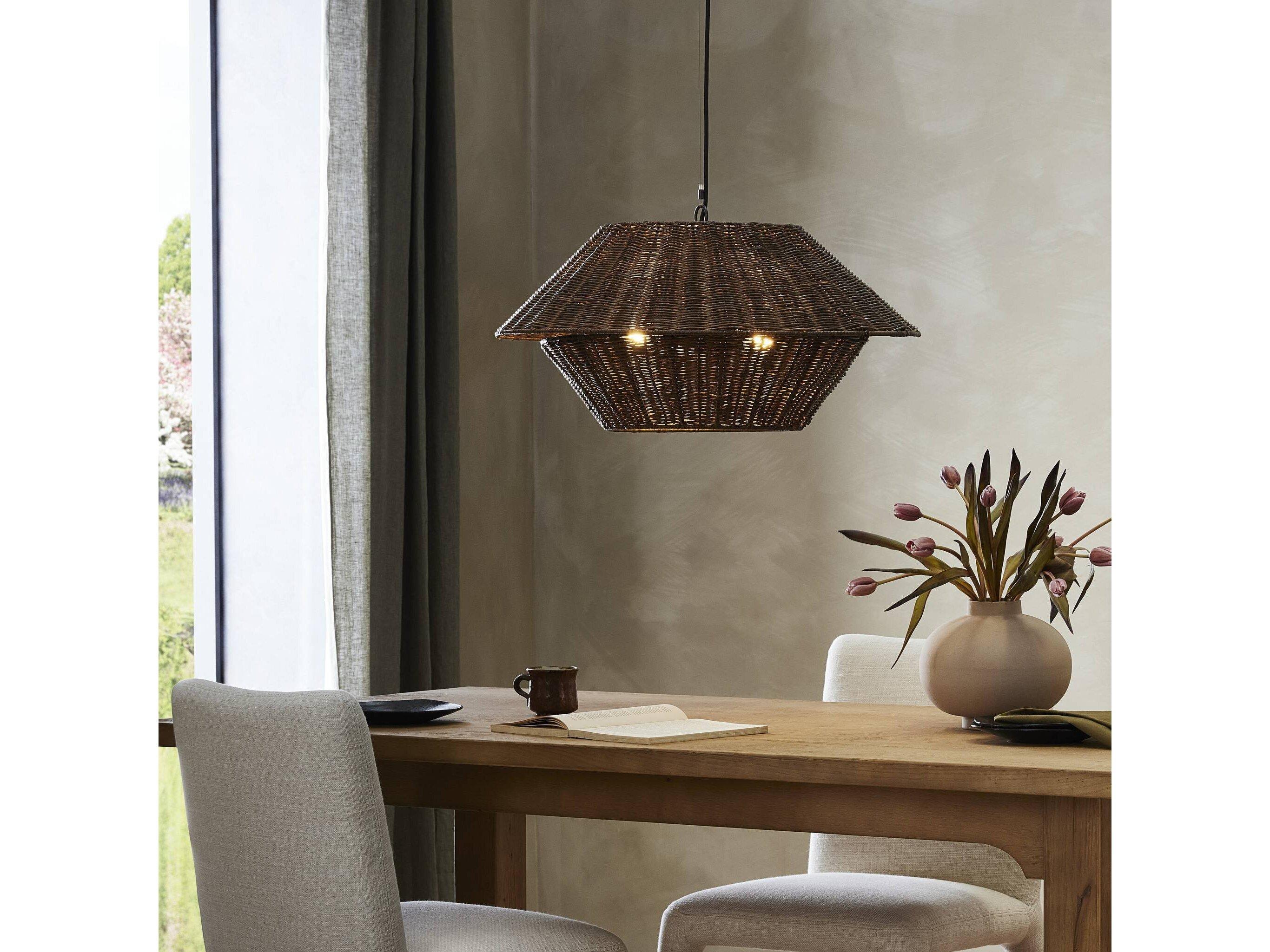 Four Hands Mccarthy Brown Bowl Pendant