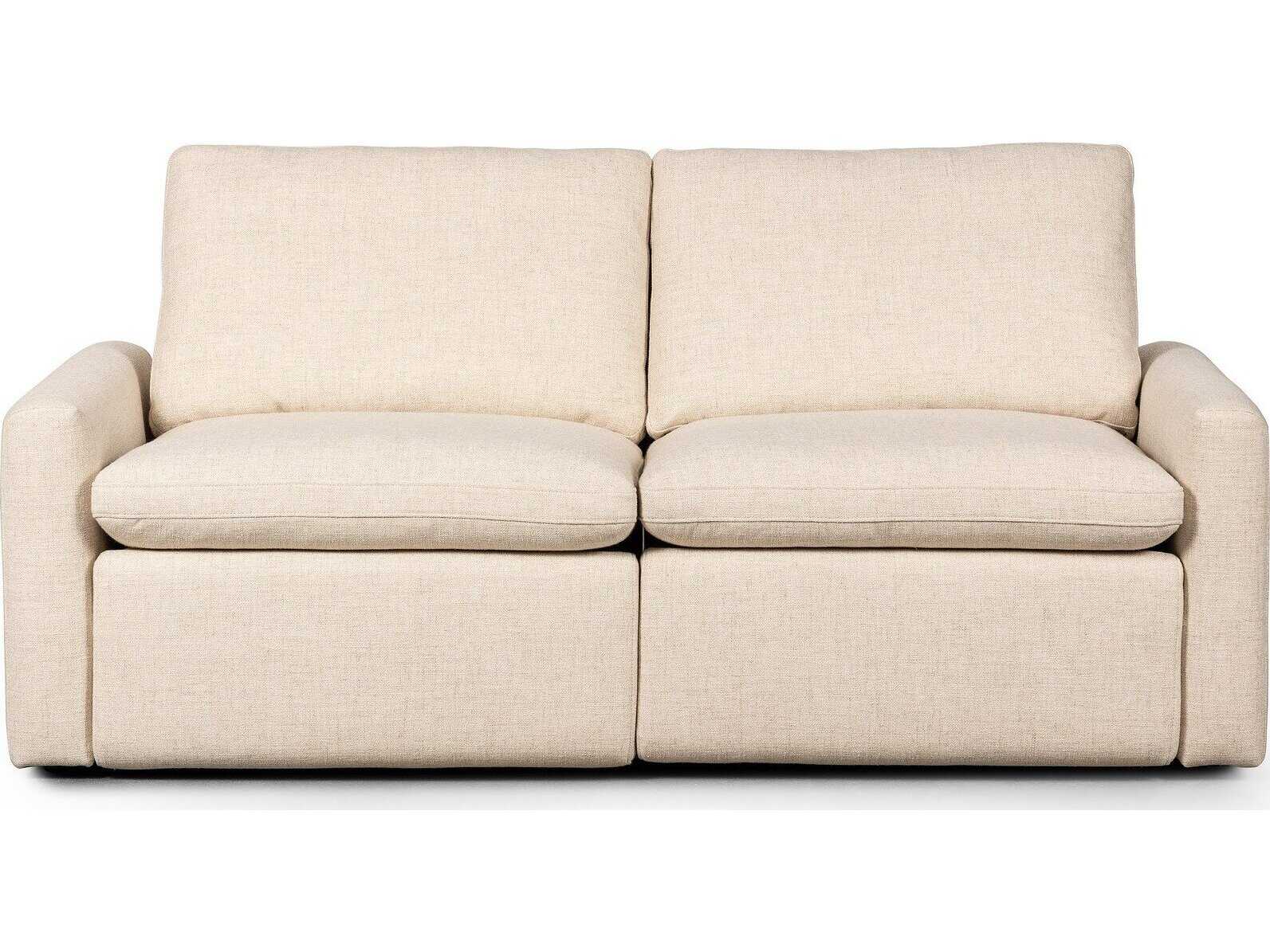 Four Hands Norwood Tillery Power Recliner 2 - Piece Wide Cream Upholstered Loveseat