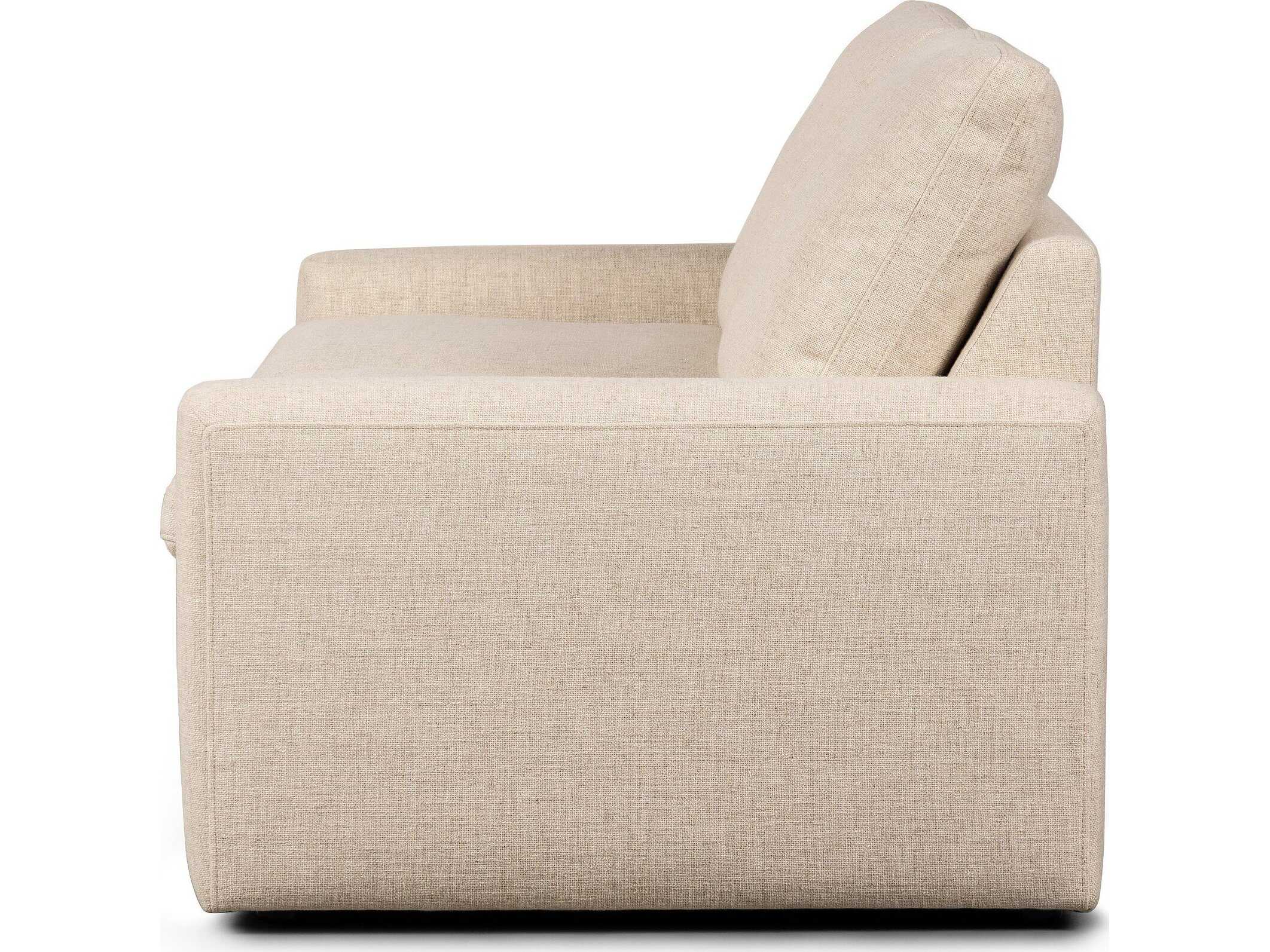 Four Hands Norwood Tillery Power Recliner 2 - Piece Wide Cream Upholstered Loveseat