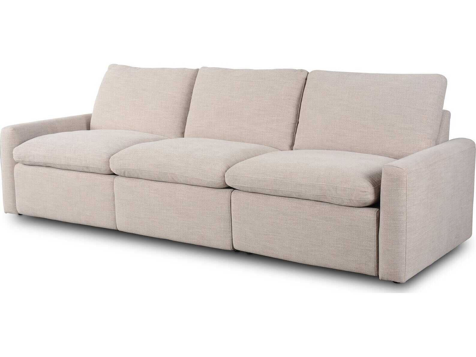 Four Hands Norwood Laken Stone Beige Upholstered Sofa