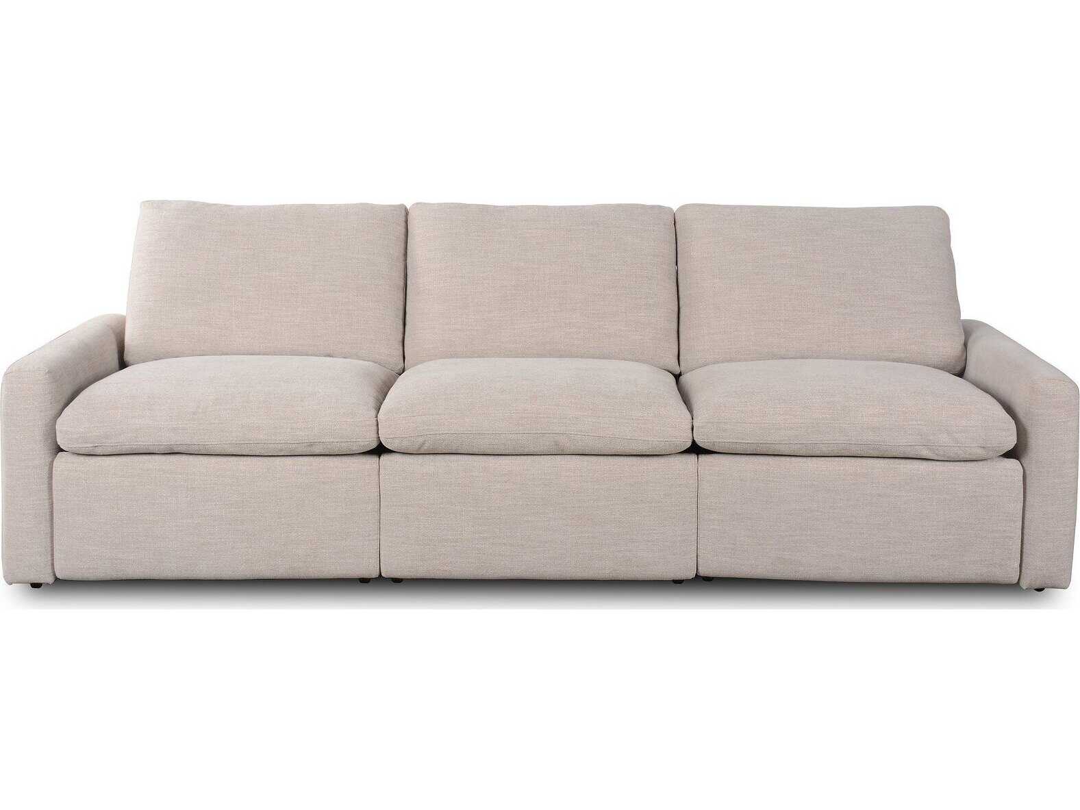 Four Hands Norwood Laken Stone Beige Upholstered Sofa