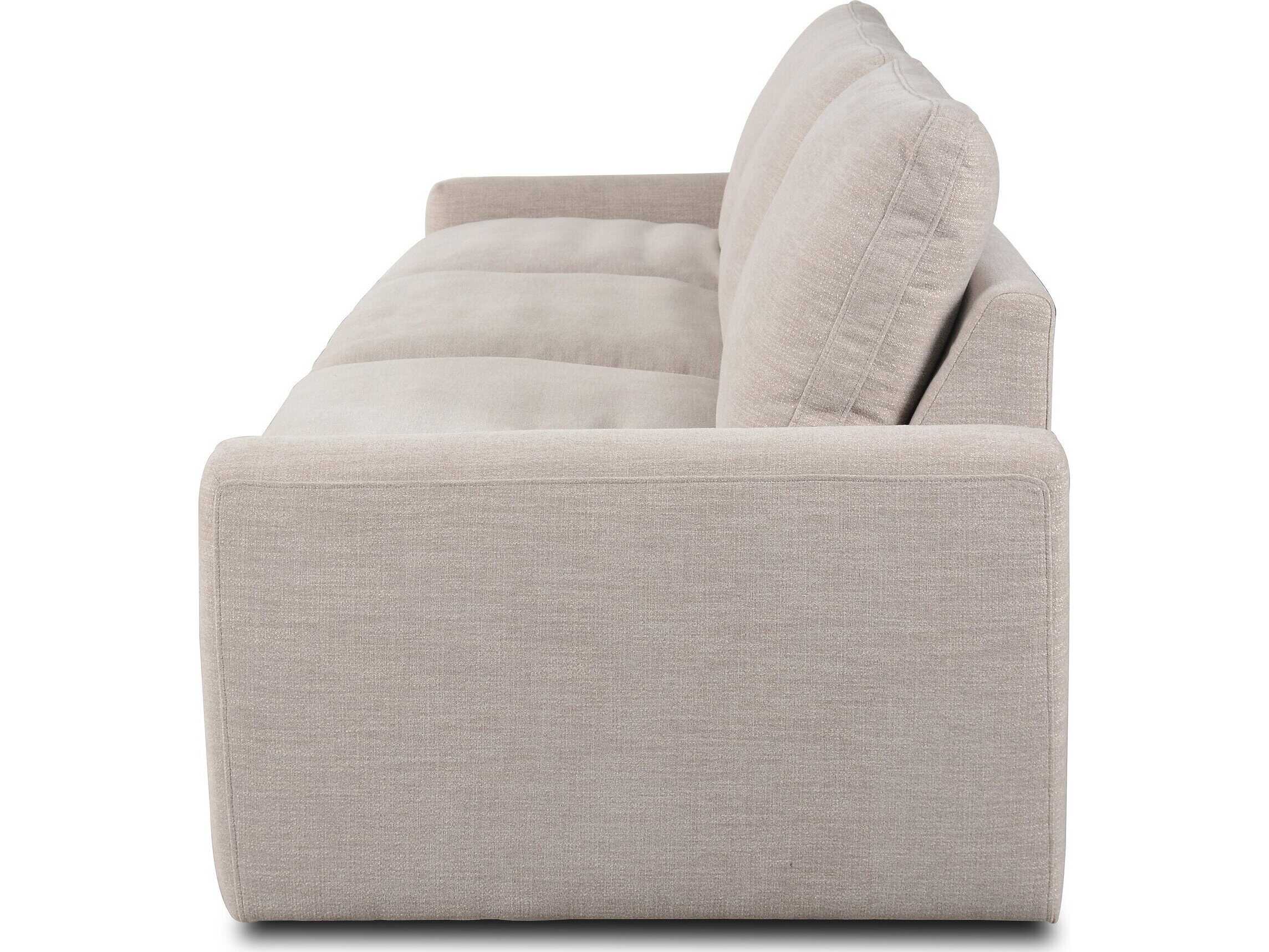 Four Hands Norwood Laken Stone Beige Upholstered Sofa