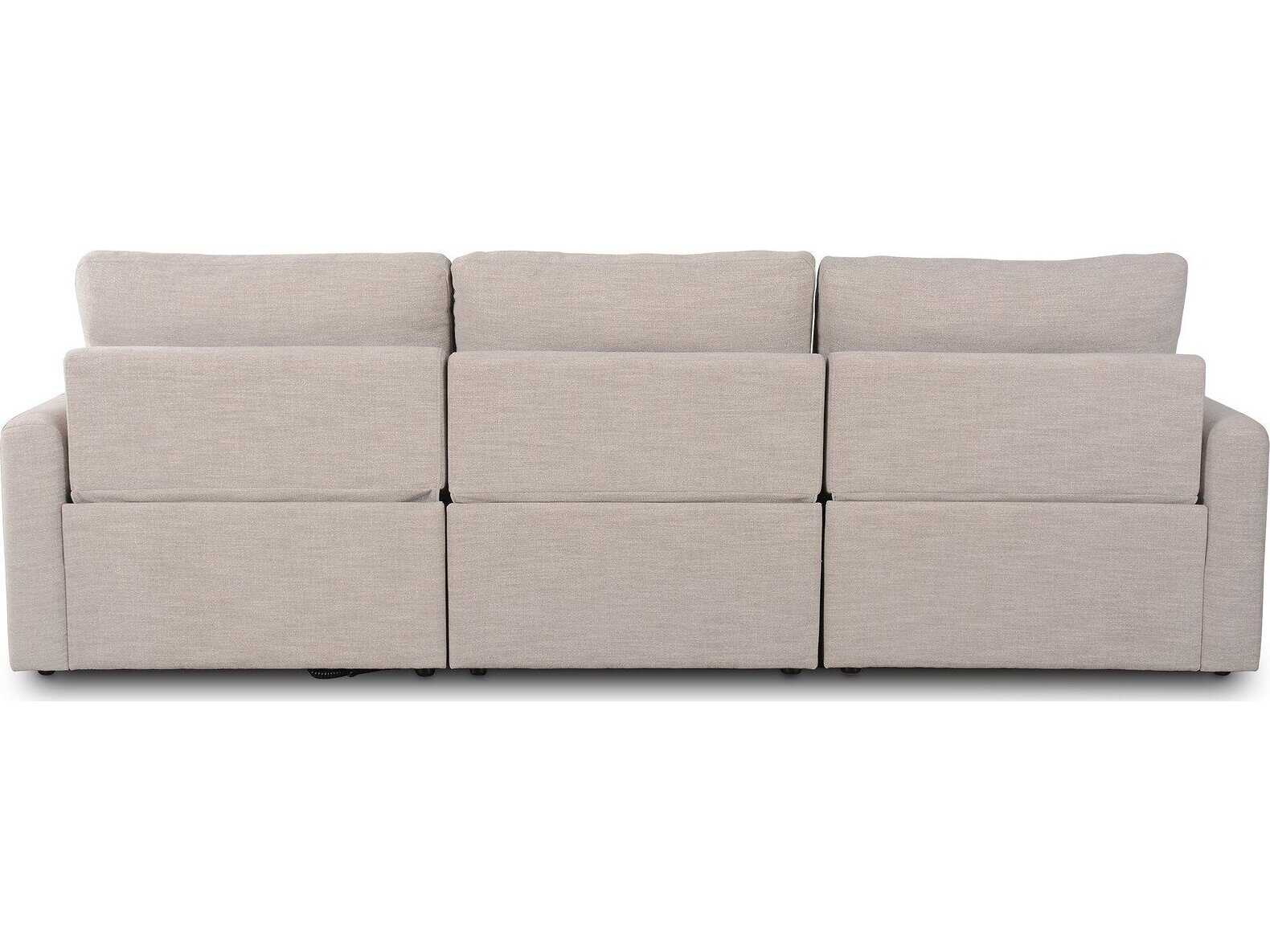 Four Hands Norwood Laken Stone Beige Upholstered Sofa