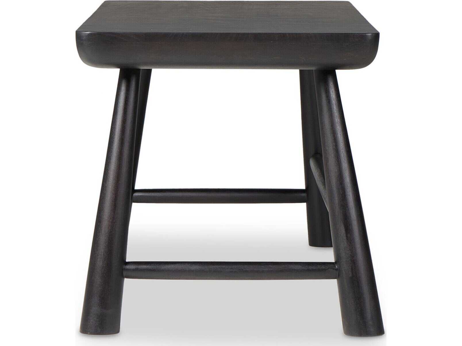 Four Hands Merritt Worn Black Acacia Wood Writing Desk