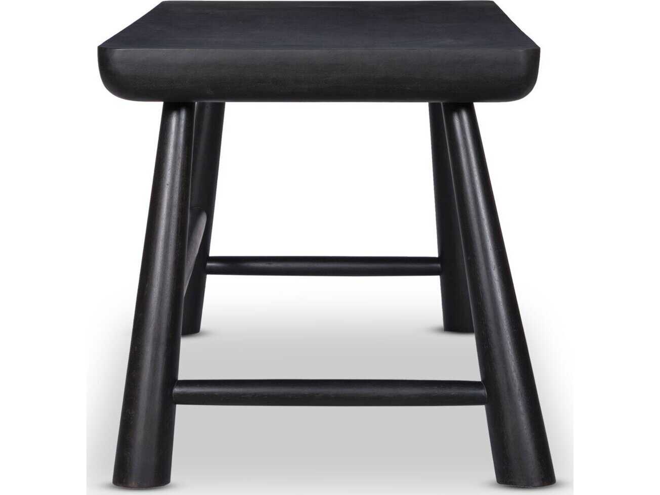 Four Hands Merritt Worn Black Acacia Wood Writing Desk