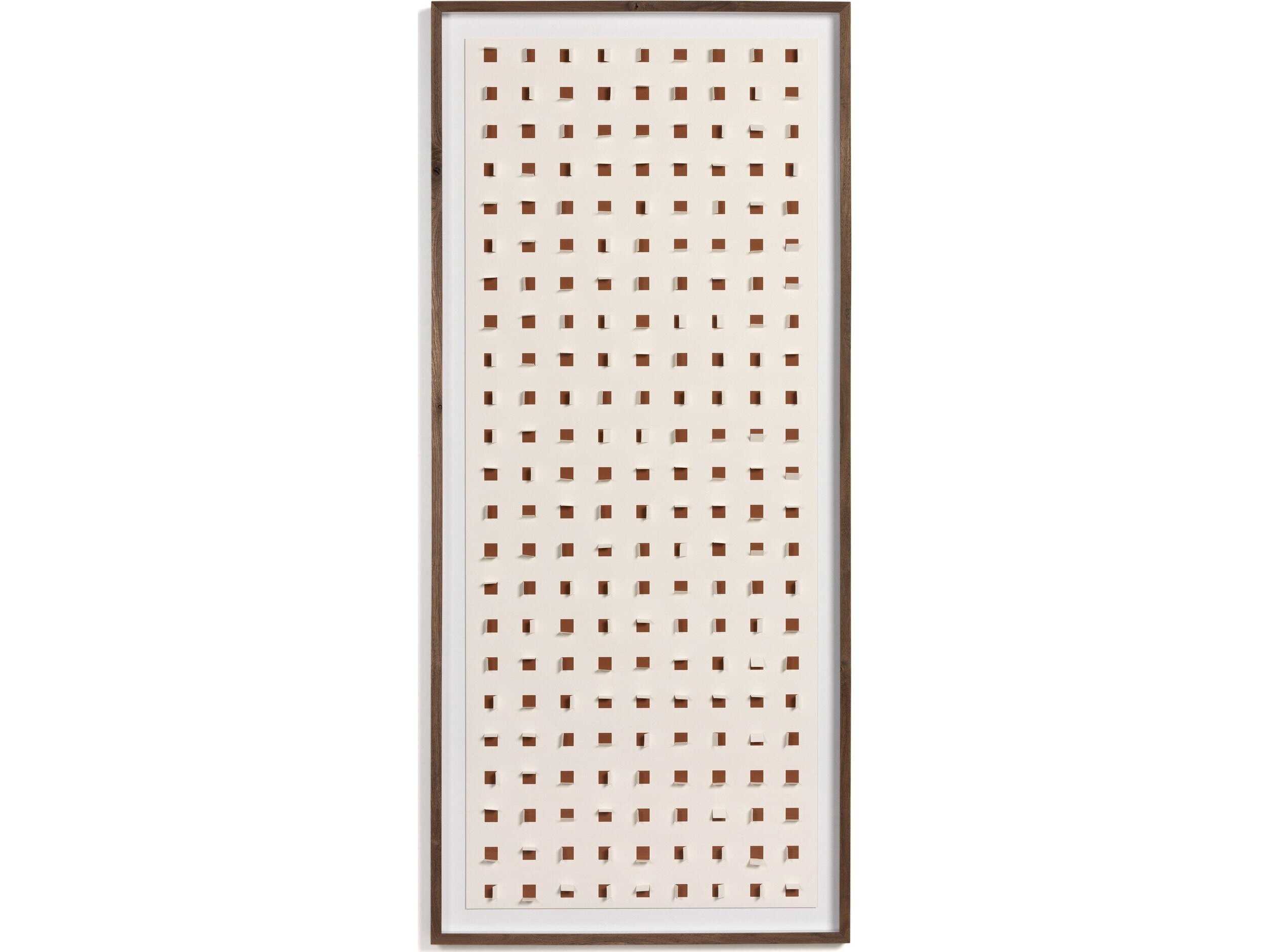 Four Hands Art Studio See Through Rustic Brown by FH Art Studio Vertical Grain White Oak Canvas Wall Art