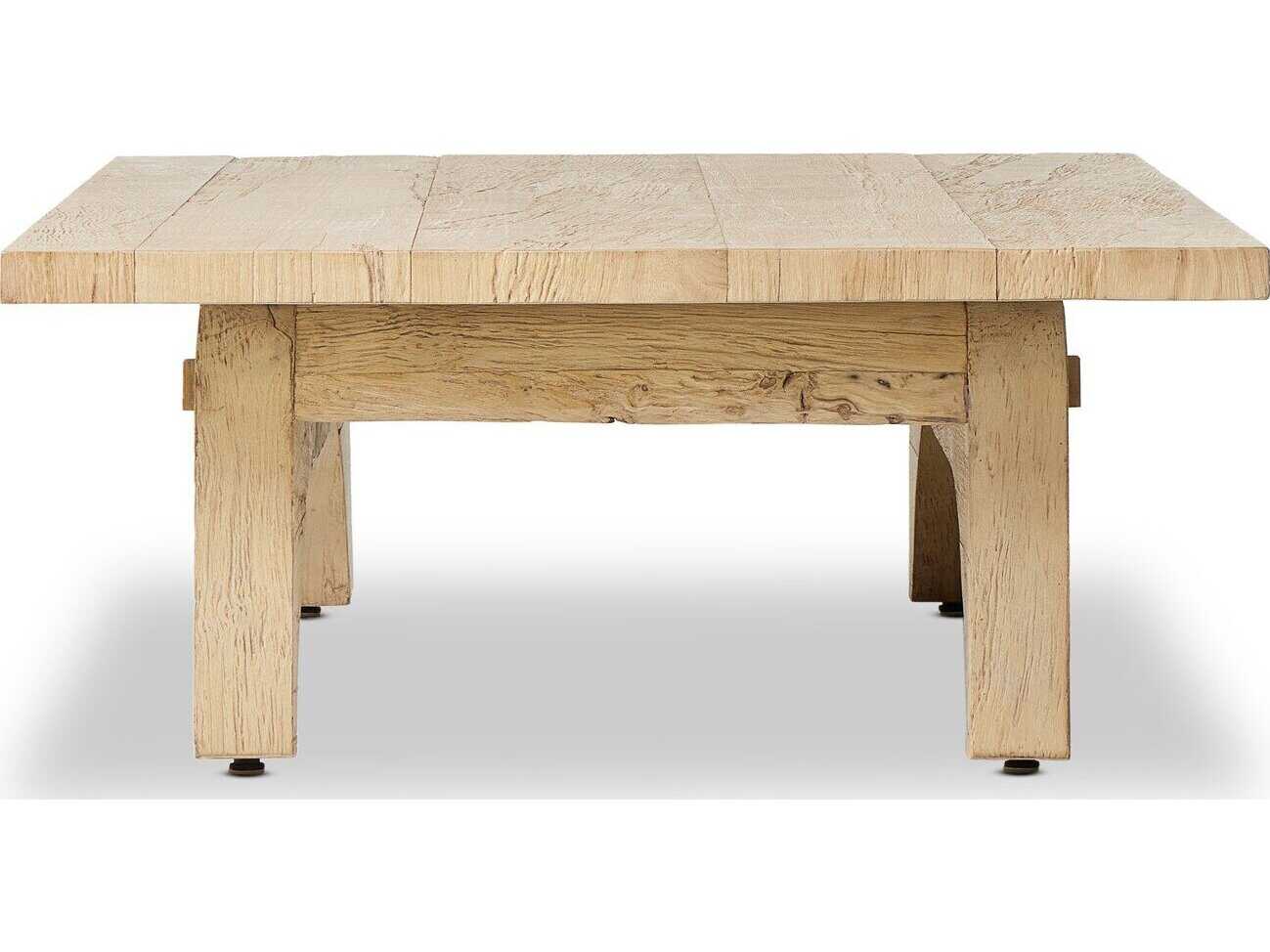 Four Hands Wesson Winchester Coffee Table - Bleached Alder