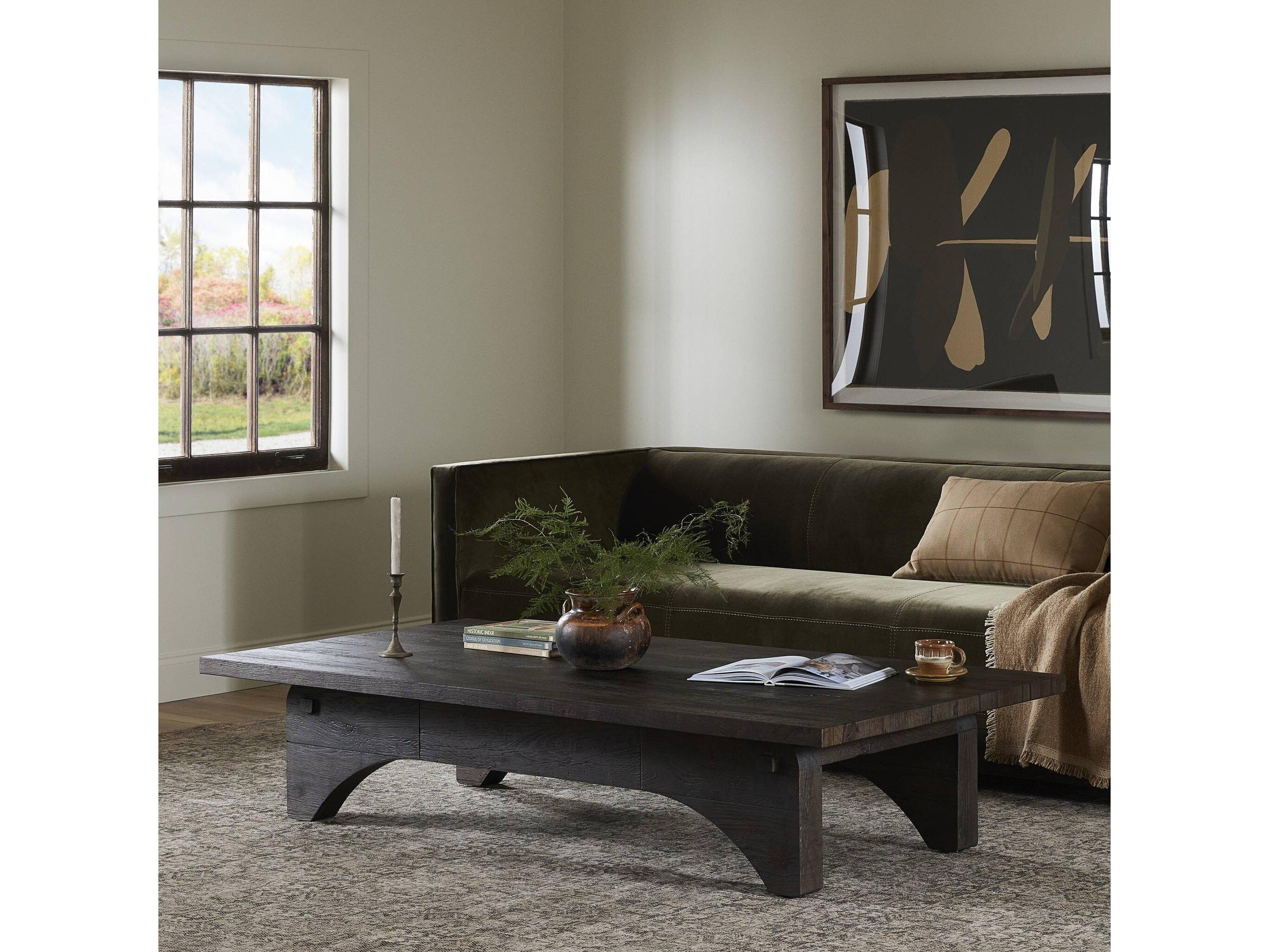 Four Hands Wesson Winchester Rectangular Wood Coffee Table