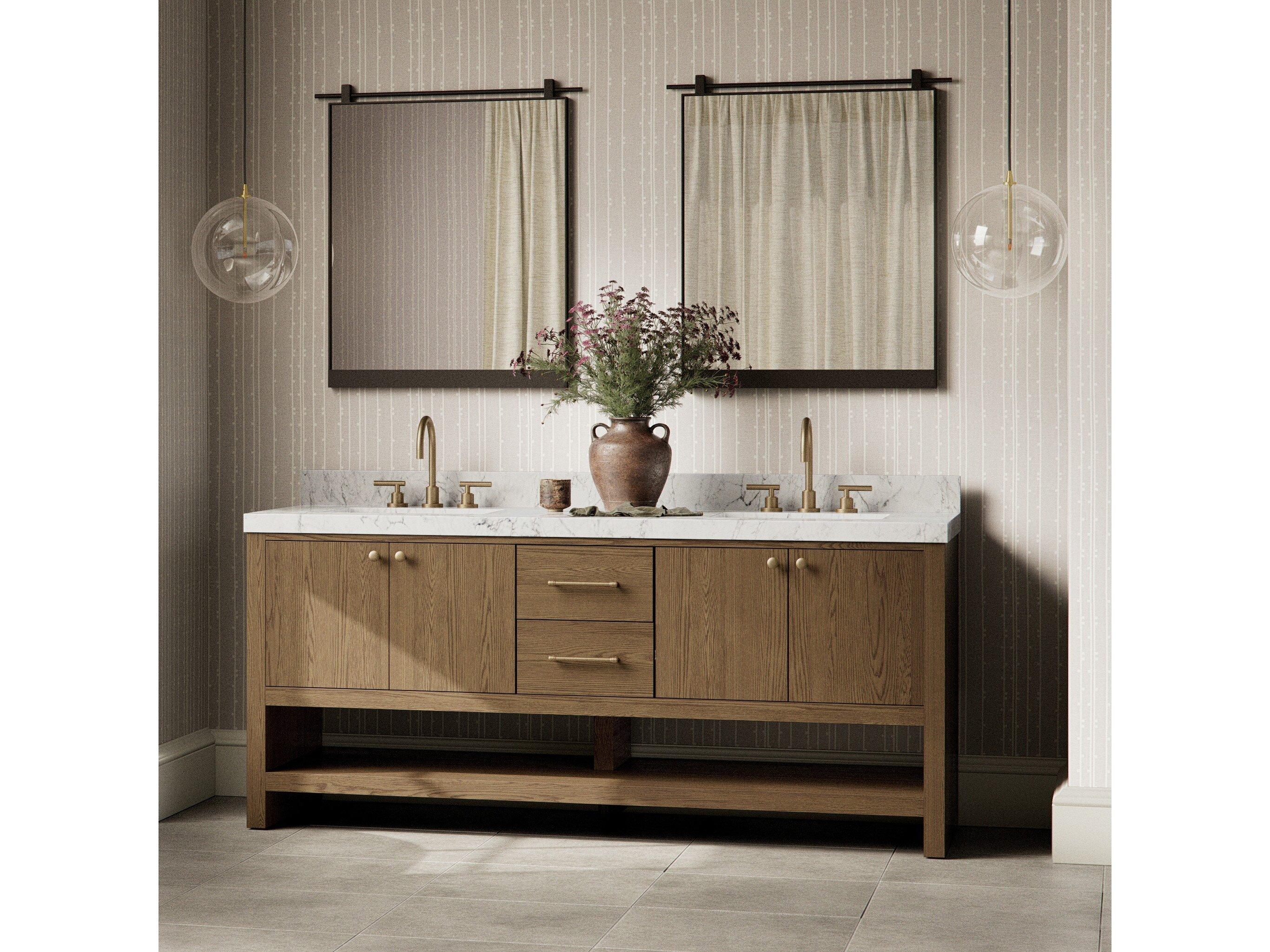 Four Hands Anthem Washed Natural Veneer Double Vanity