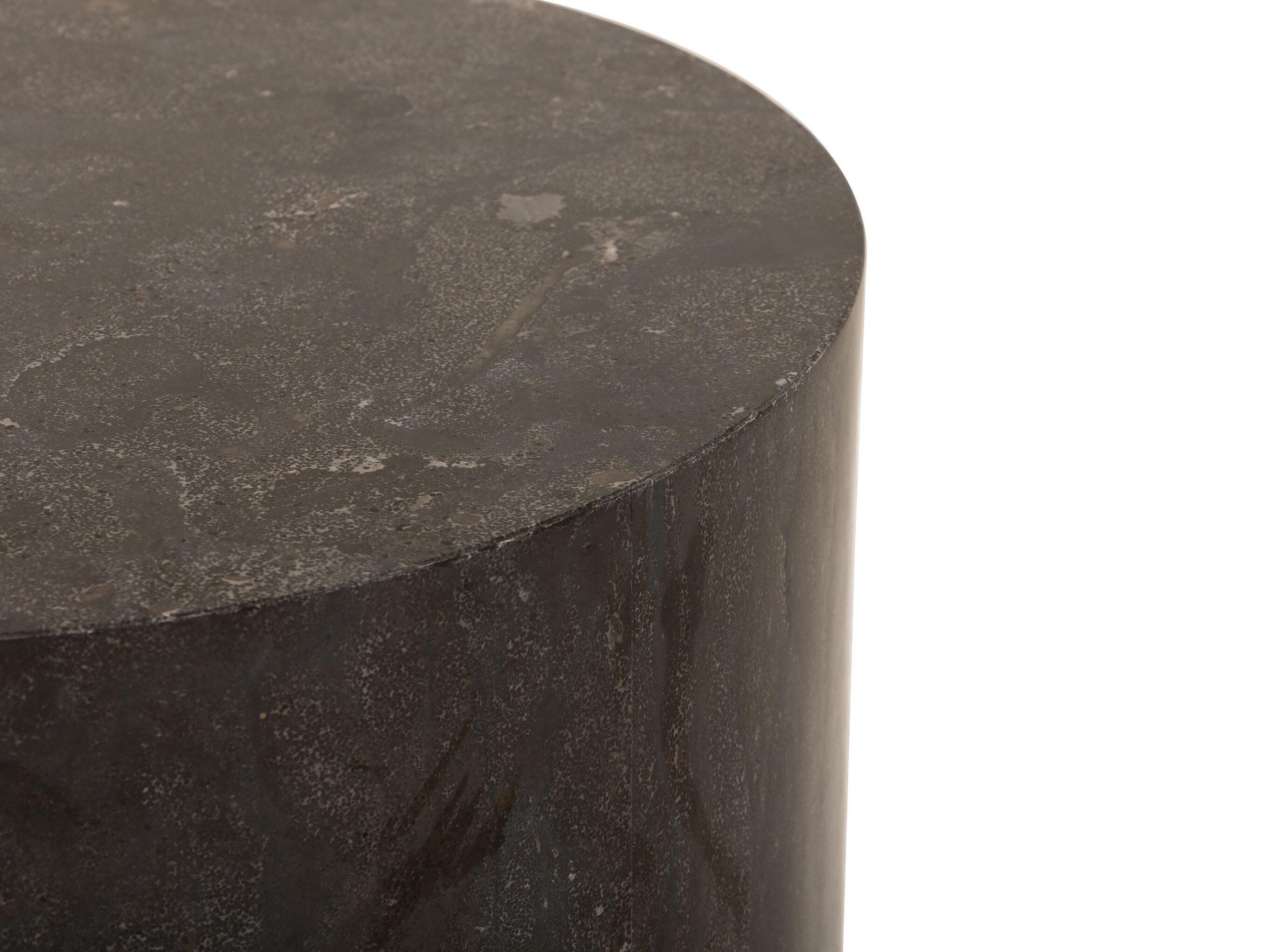 Four Hands Hughes Round Bluestone End Table