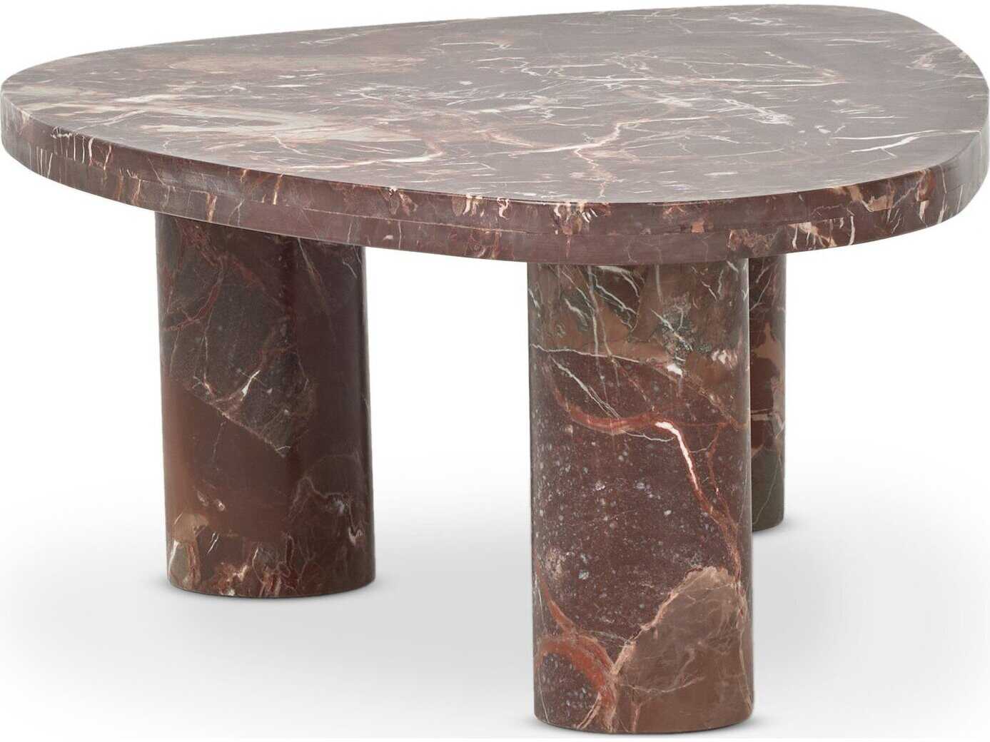 Four Hands Rockwell Zion Merlot Marble Coffee Table