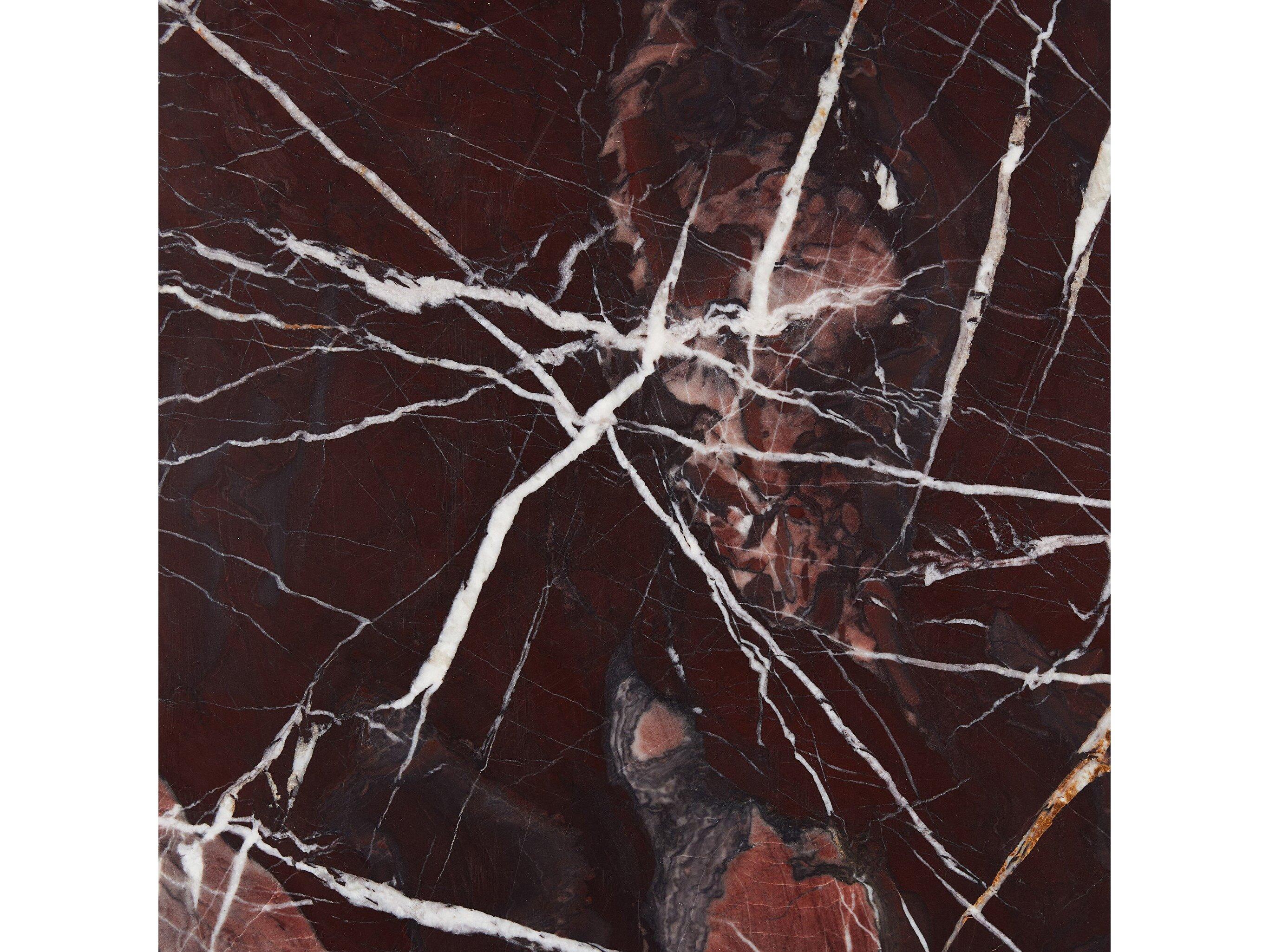 Four Hands Rockwell Zion Merlot Marble Coffee Table