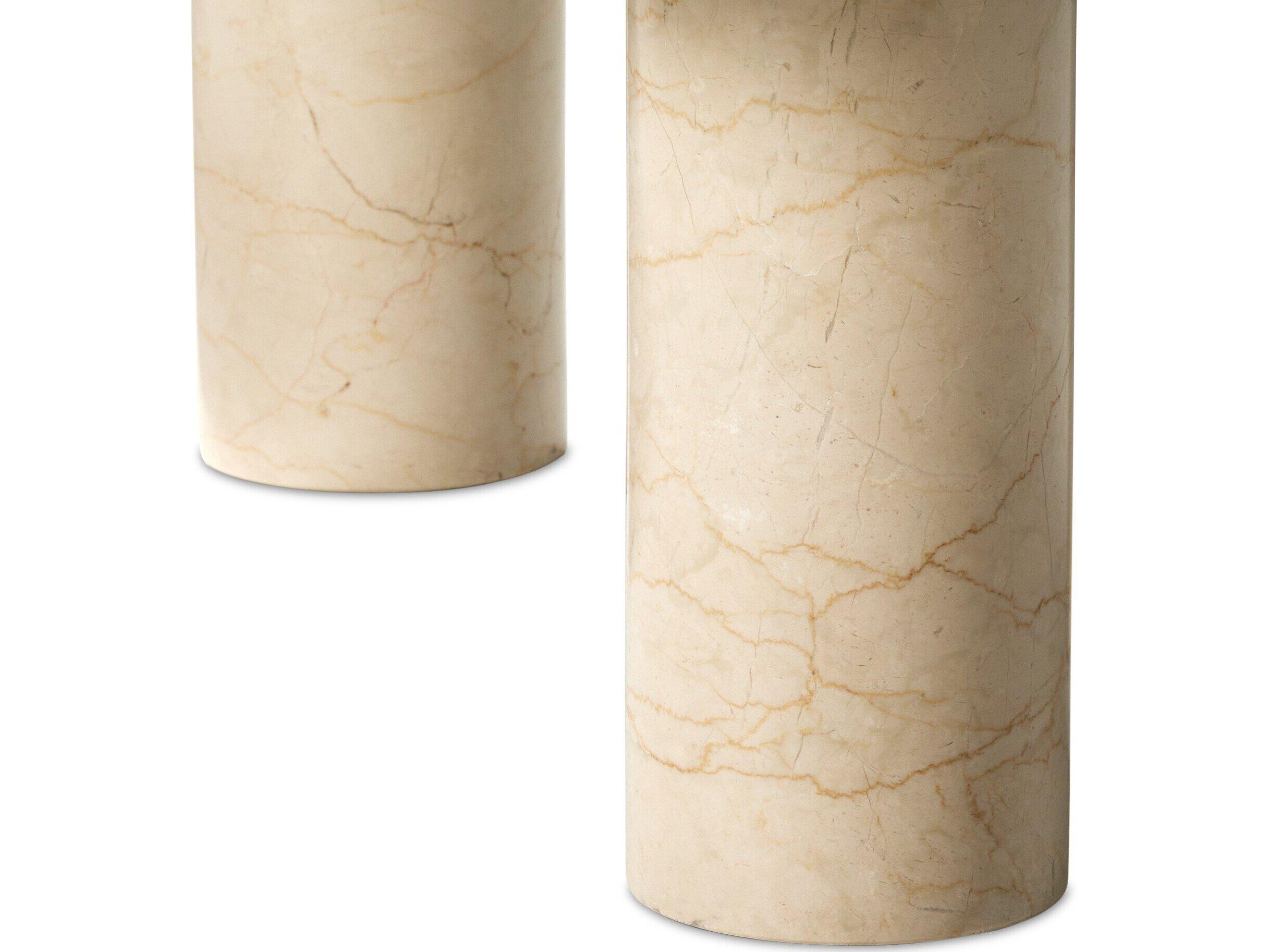 Four Hands Rockwell Zion Cream Marble Nesting Coffee Table