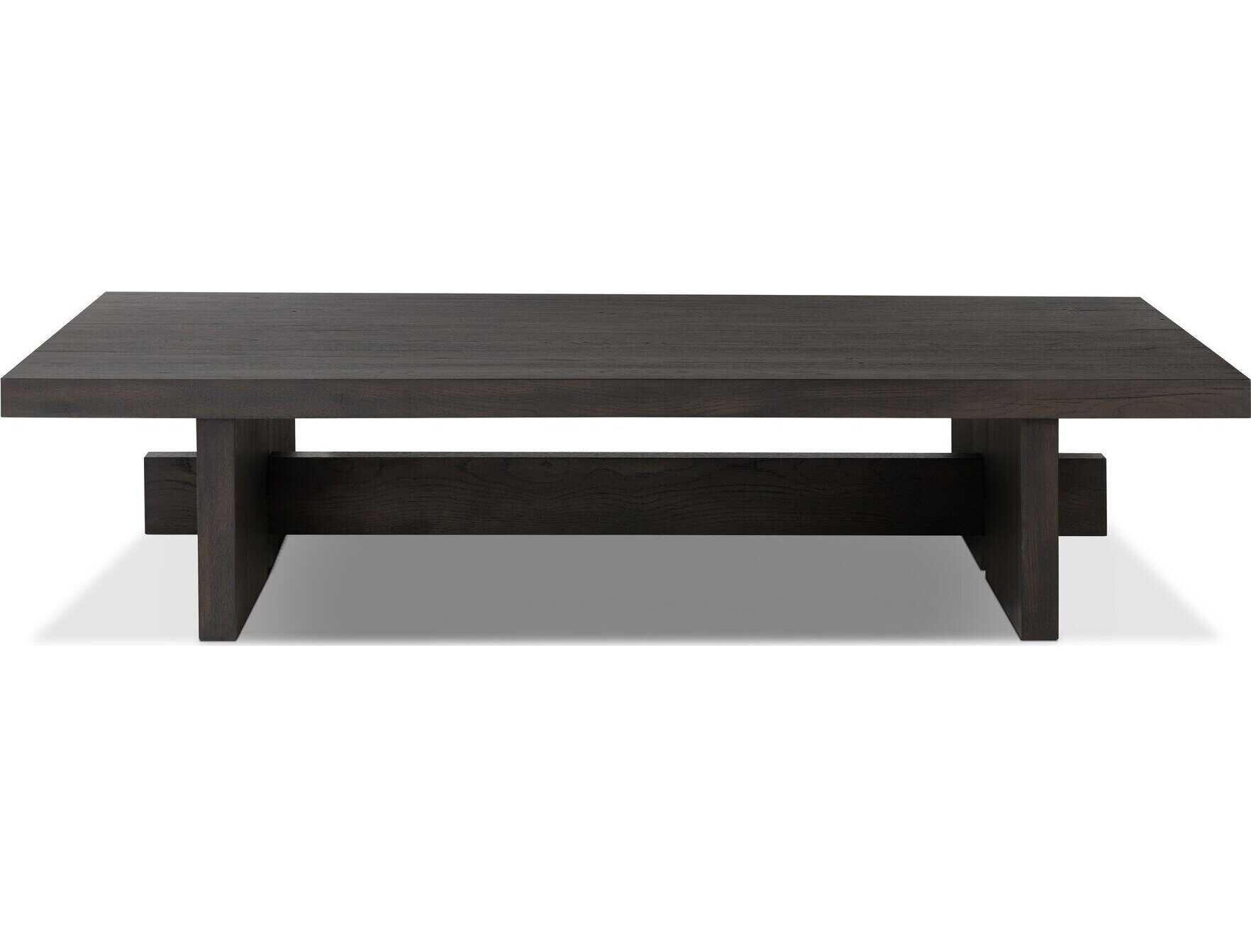 Four Hands Haiden Rectangular Wood Smoked Black Veneer Coffee Table