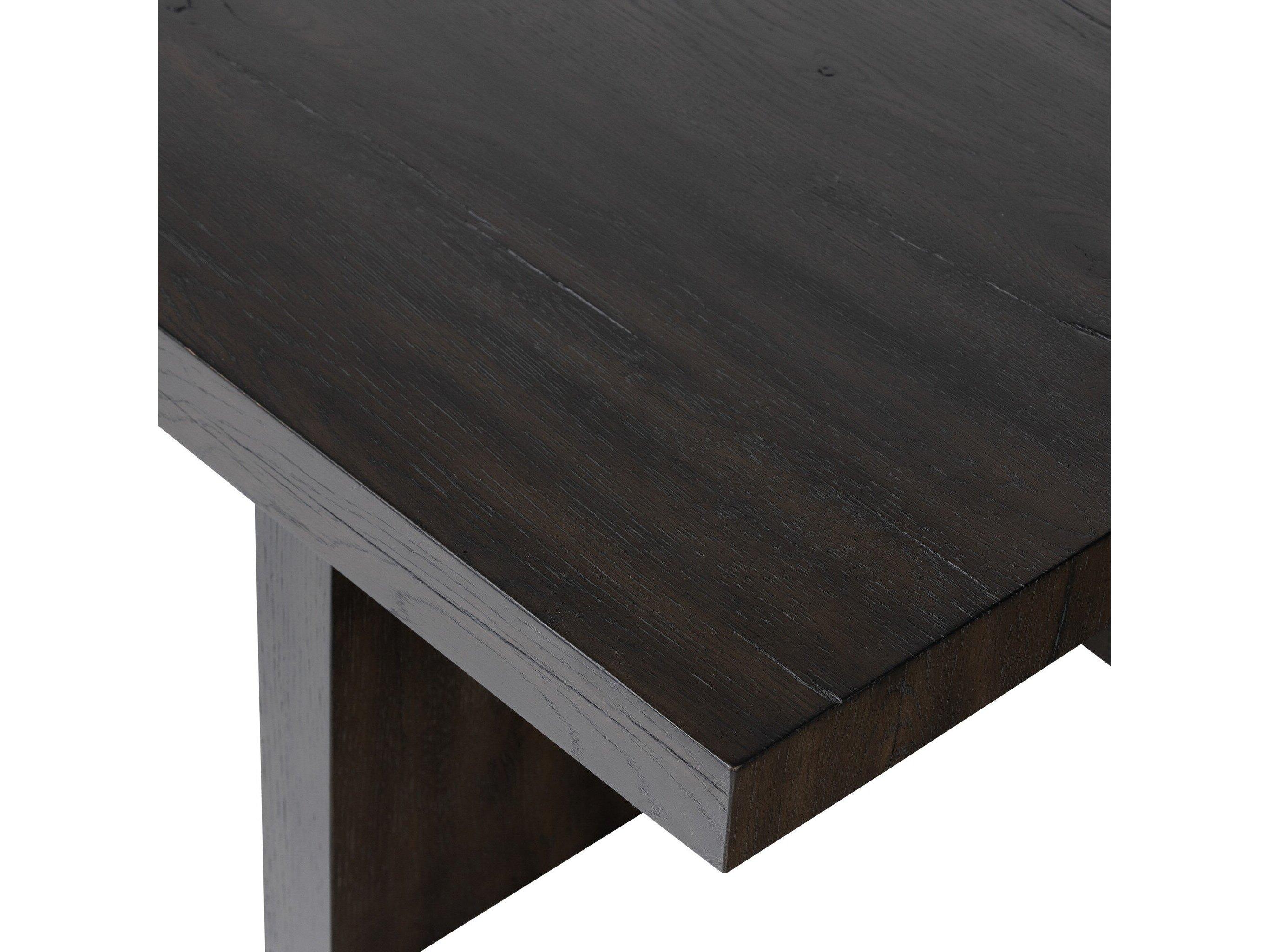 Four Hands Haiden Rectangular Wood Smoked Black Veneer Coffee Table