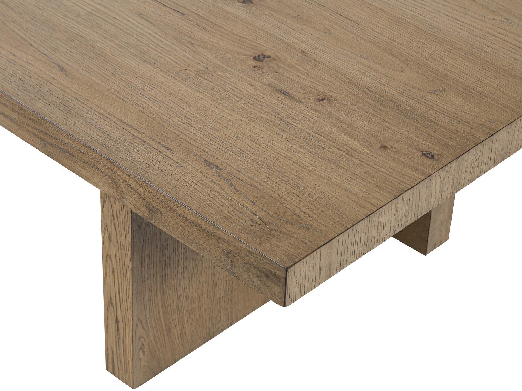 Four Hands Haiden Rectangular Wood Rubbed Light Oak Veneer Coffee Table