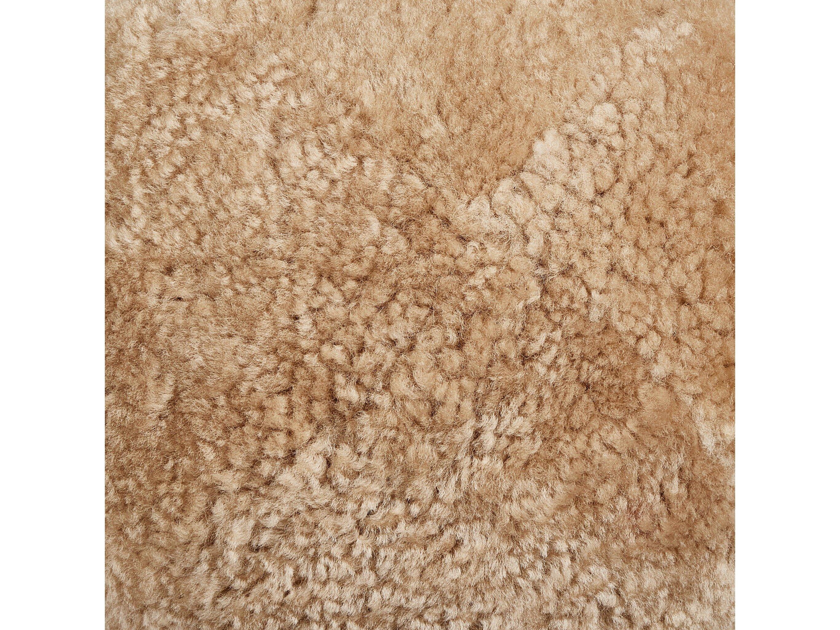 Four Hands Mateo Balle Beige Shorn Sheepskin Shearling Pillow Set