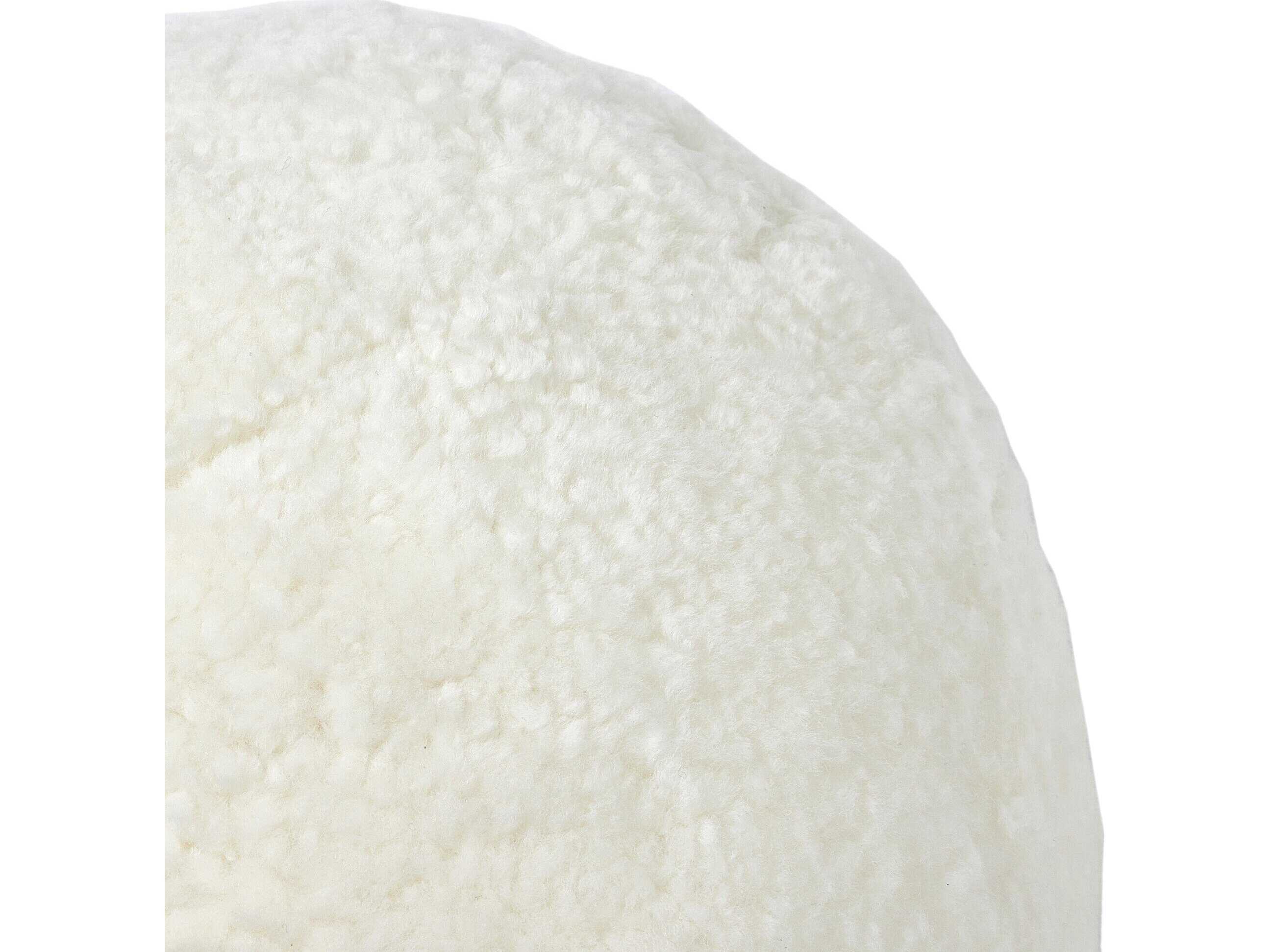 Four Hands Mateo Balle White Shorn Sheepskin Shearling Pillow Set