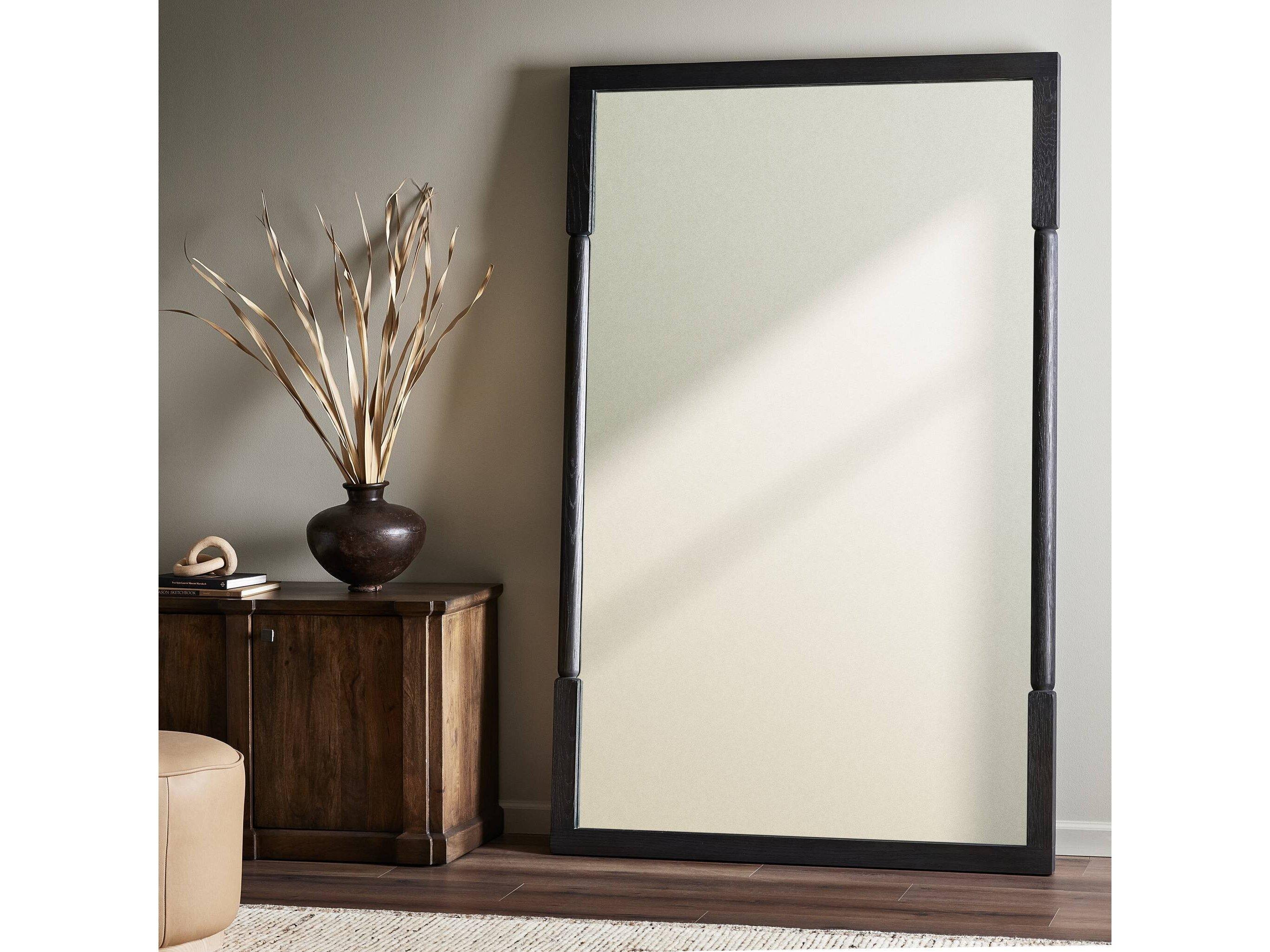 Four Hands Wells Concord Charcoal Oak Floor Mirror