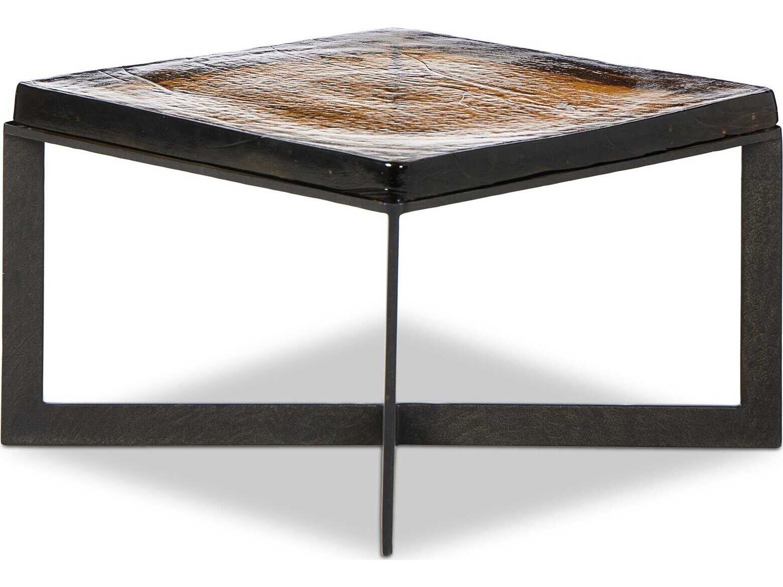 Four Hands Marlow Lennie Amber Cast Glass Cast Glass Bunching Table