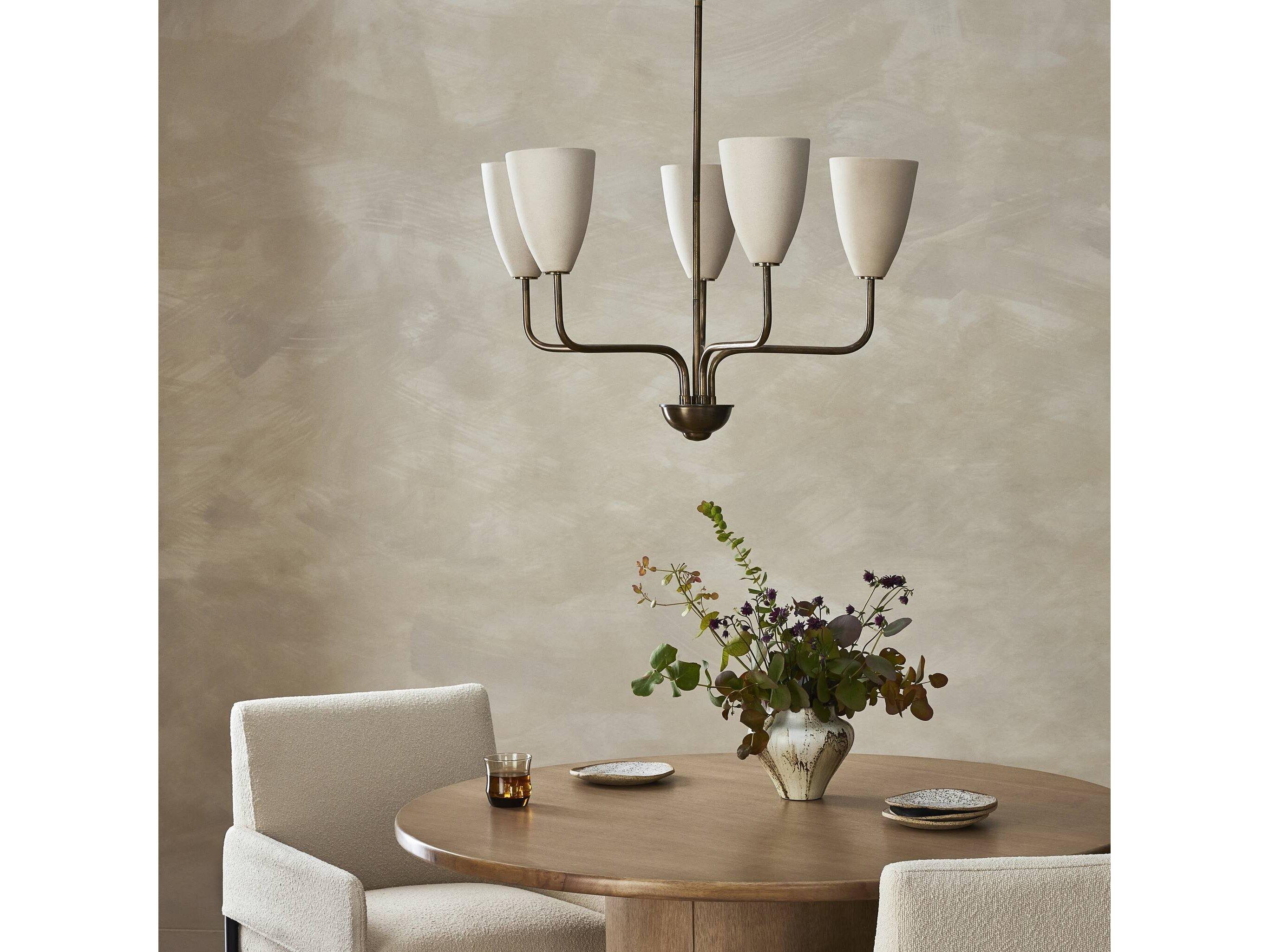 Four Hands Jasmine Brass Traditional Dome Chandelier