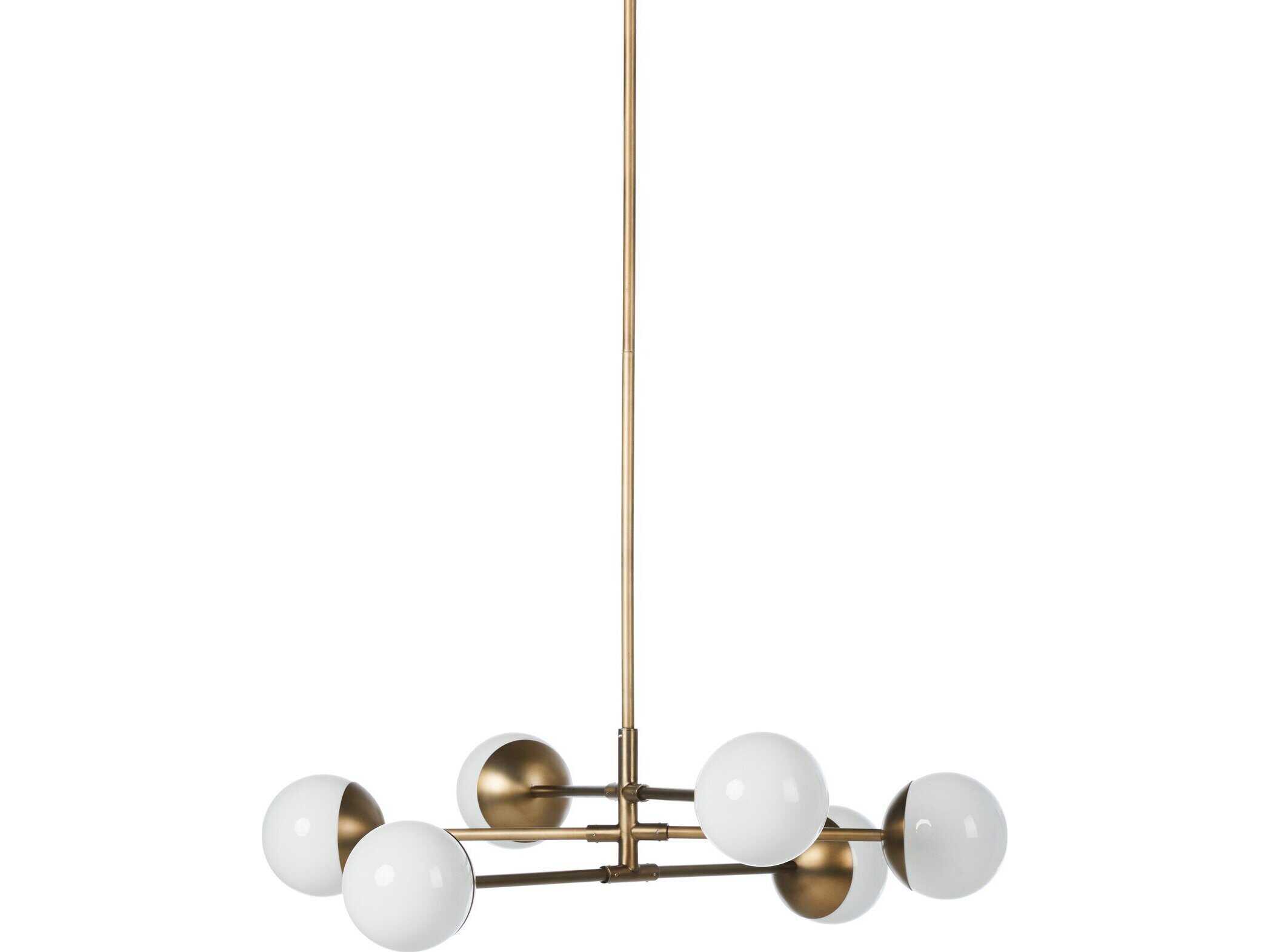 Four Hands Oriana Brass Globe Chandelier
