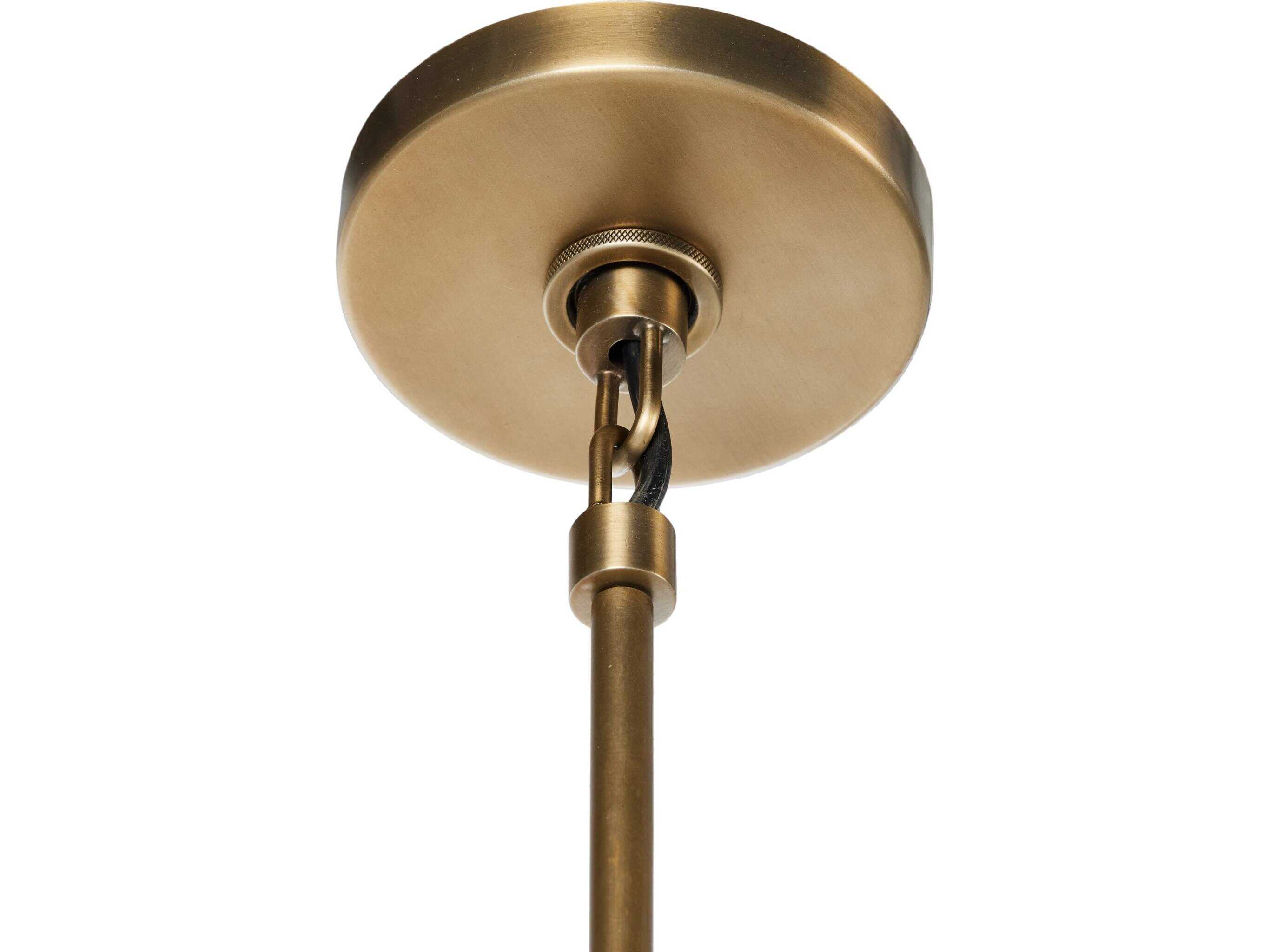 Four Hands Oriana Brass Globe Chandelier