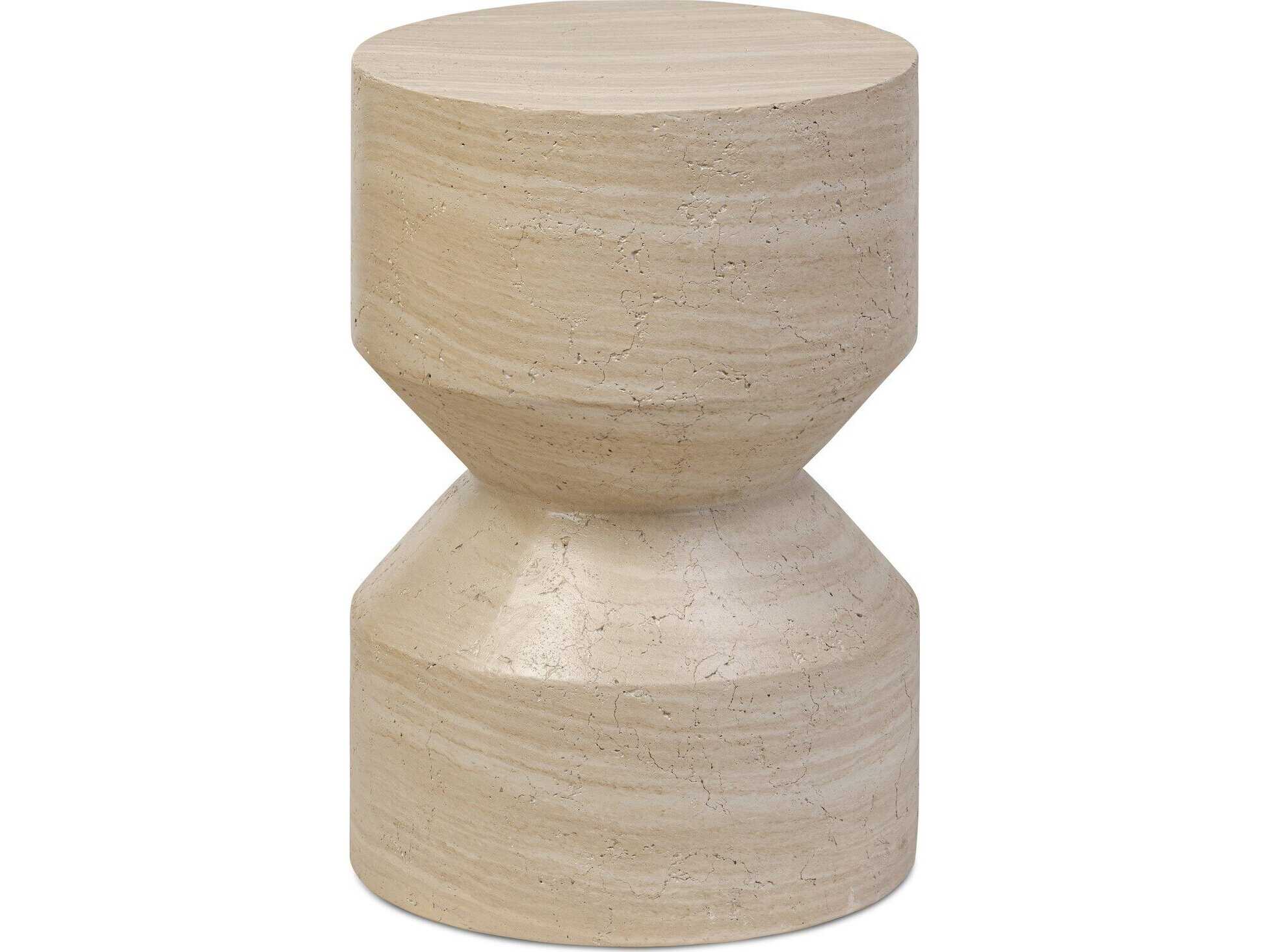 Four Hands Chandler Ara Round Concrete End Table