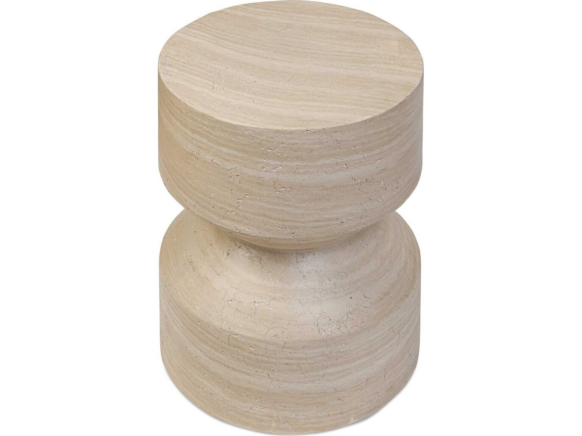 Four Hands Chandler Ara Round Concrete End Table