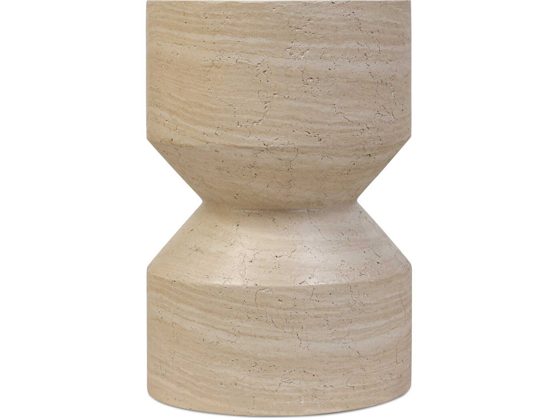 Four Hands Chandler Ara Round Concrete End Table