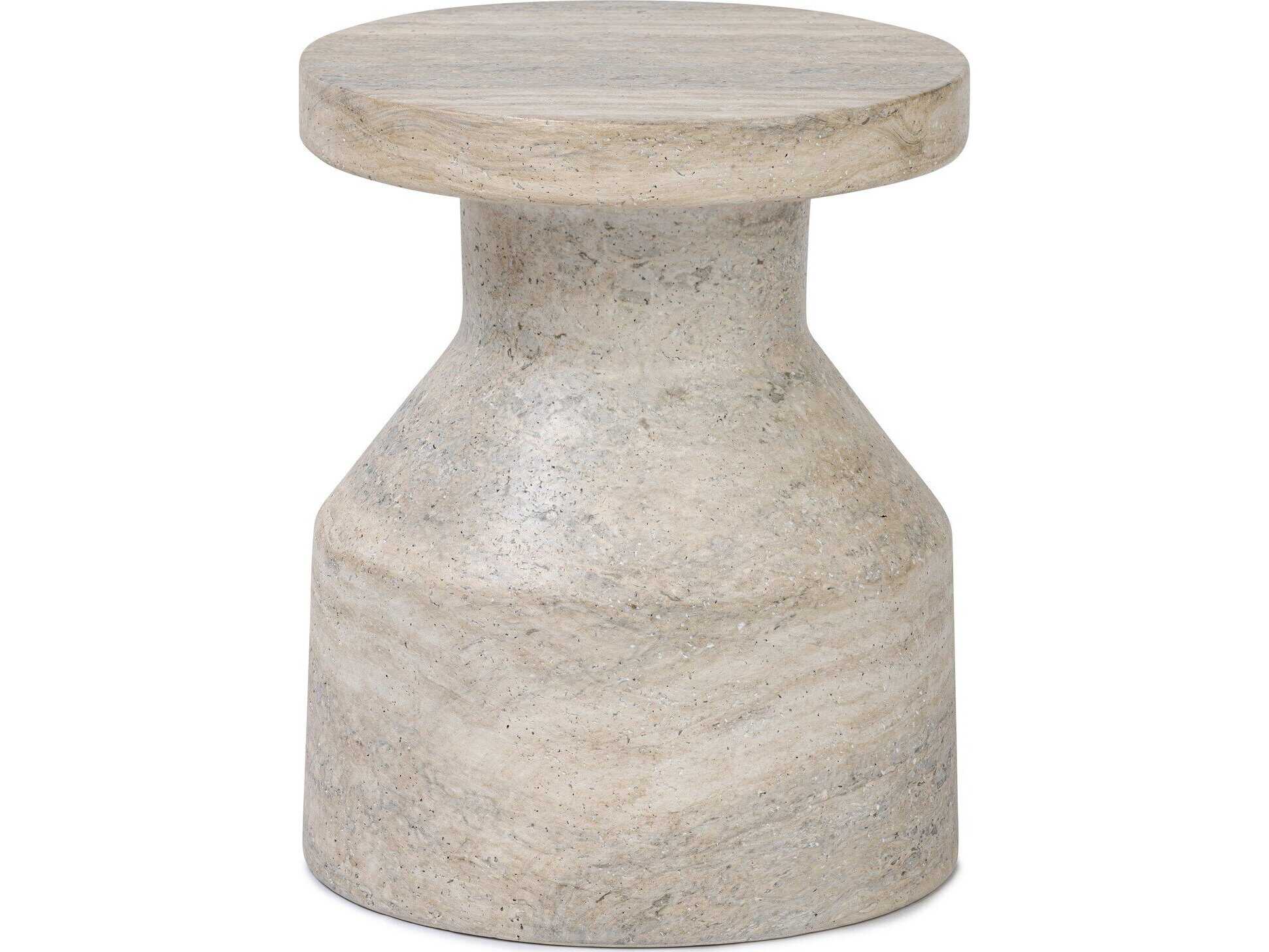 Four Hands Chandler Odeon Textured Sandy Grey End Table