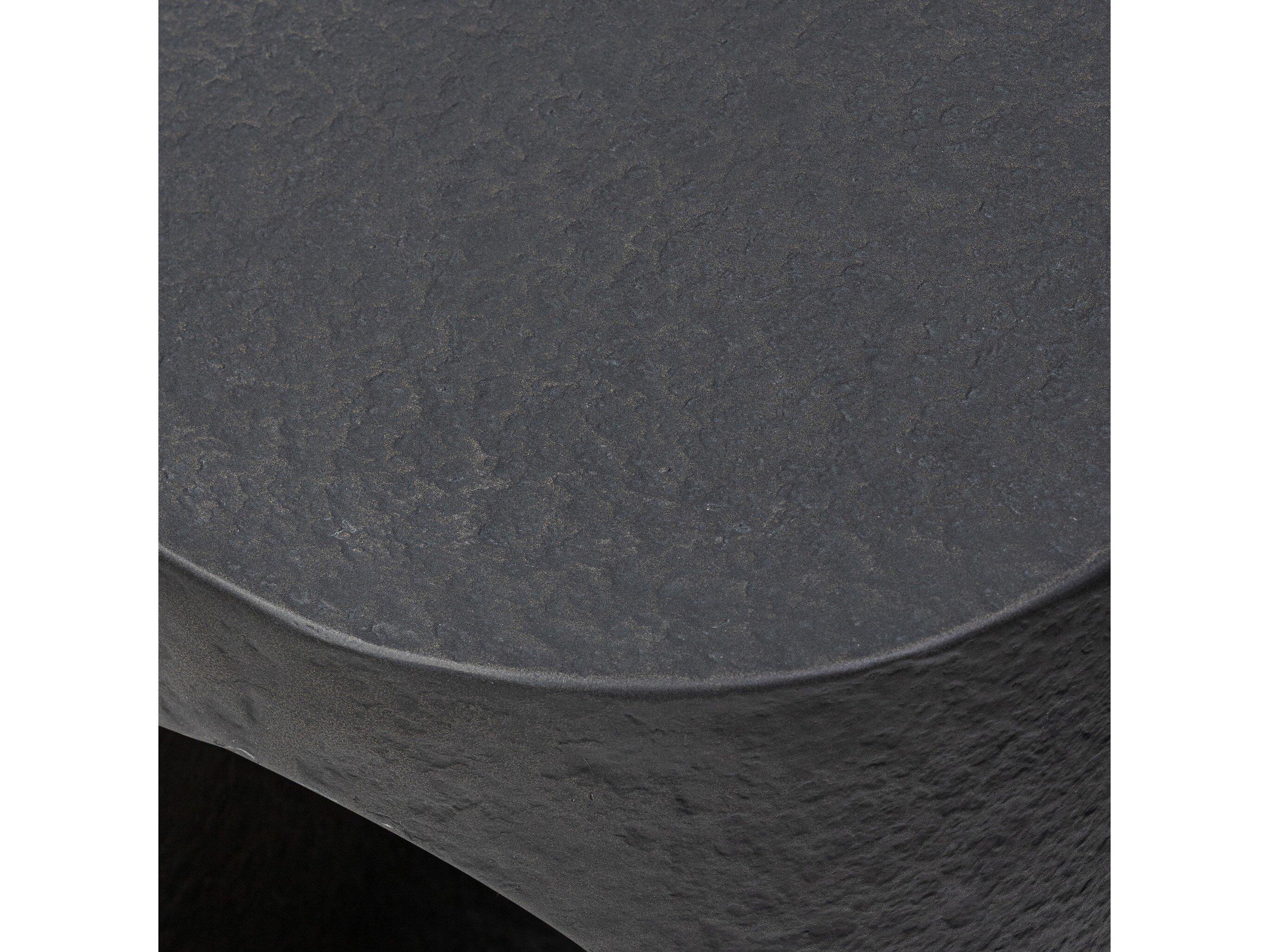 Four Hands Chandler Samson Distressed Graphite Concrete End Table