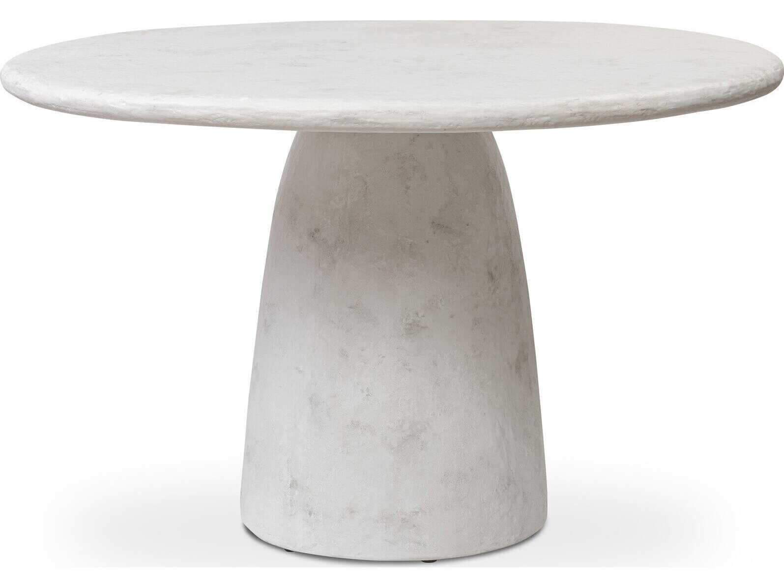 Four Hands Chandler Janice Textured Lunar Concrete Dining Table
