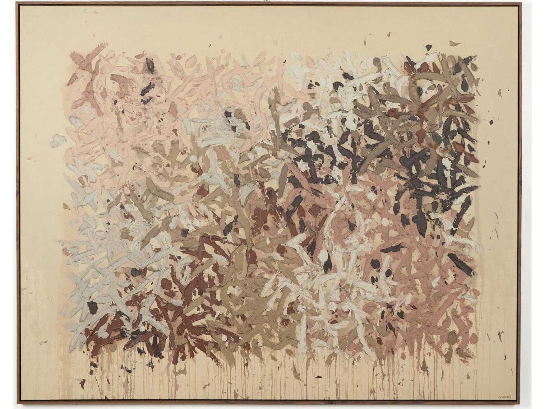 Four Hands Art Studio Still His People by Tyler Guinn Rustic Walnut Floater Canvas Wall Art