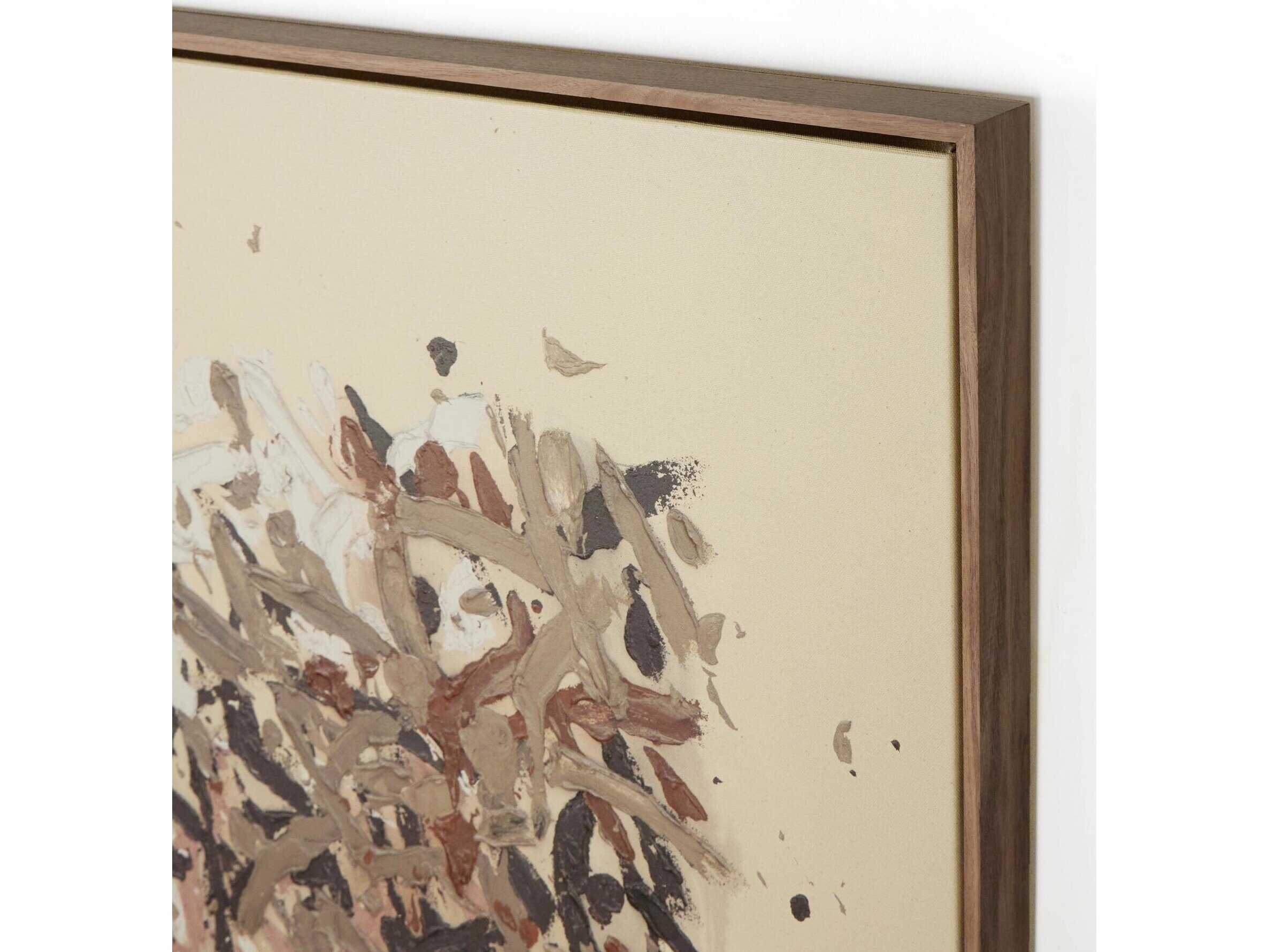 Four Hands Art Studio Still His People by Tyler Guinn Rustic Walnut Floater Canvas Wall Art