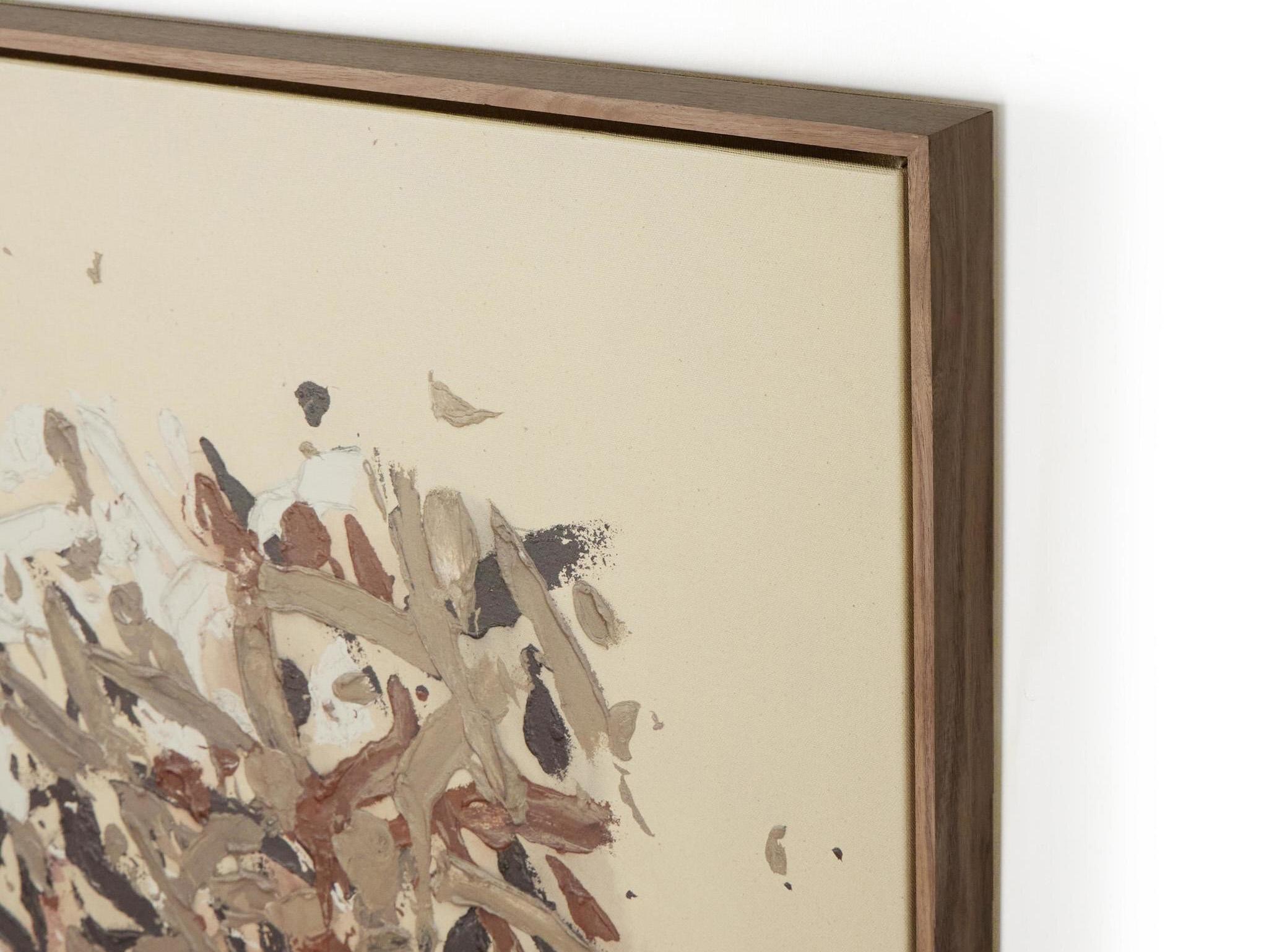 Four Hands Art Studio Still His People by Tyler Guinn Rustic Walnut Floater Canvas Wall Art