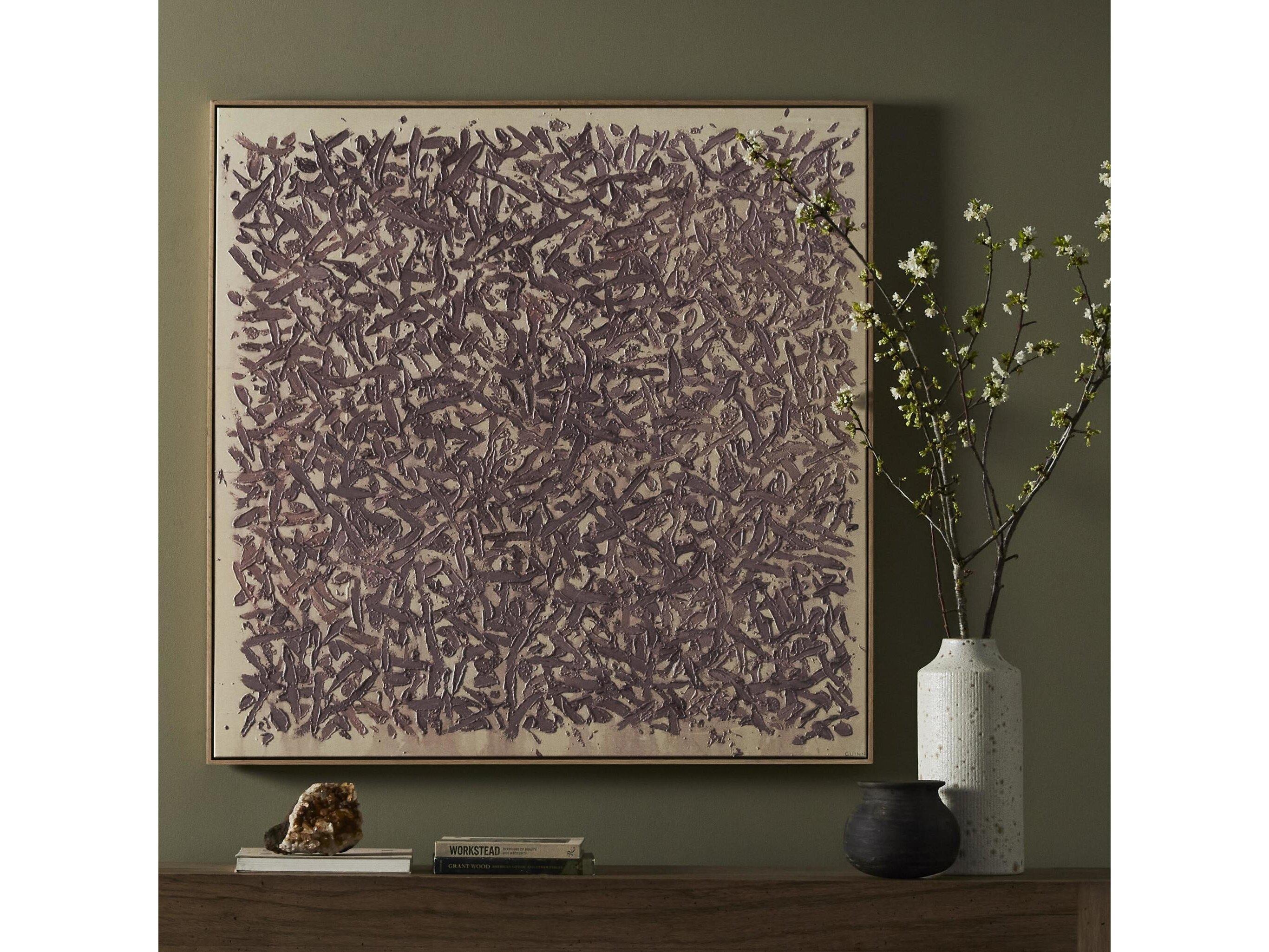 Four Hands Art Studio They Cling To The Rock No.6 by Tyler Guinn Vertical Grain White Oak Floater Canvas Wall Art