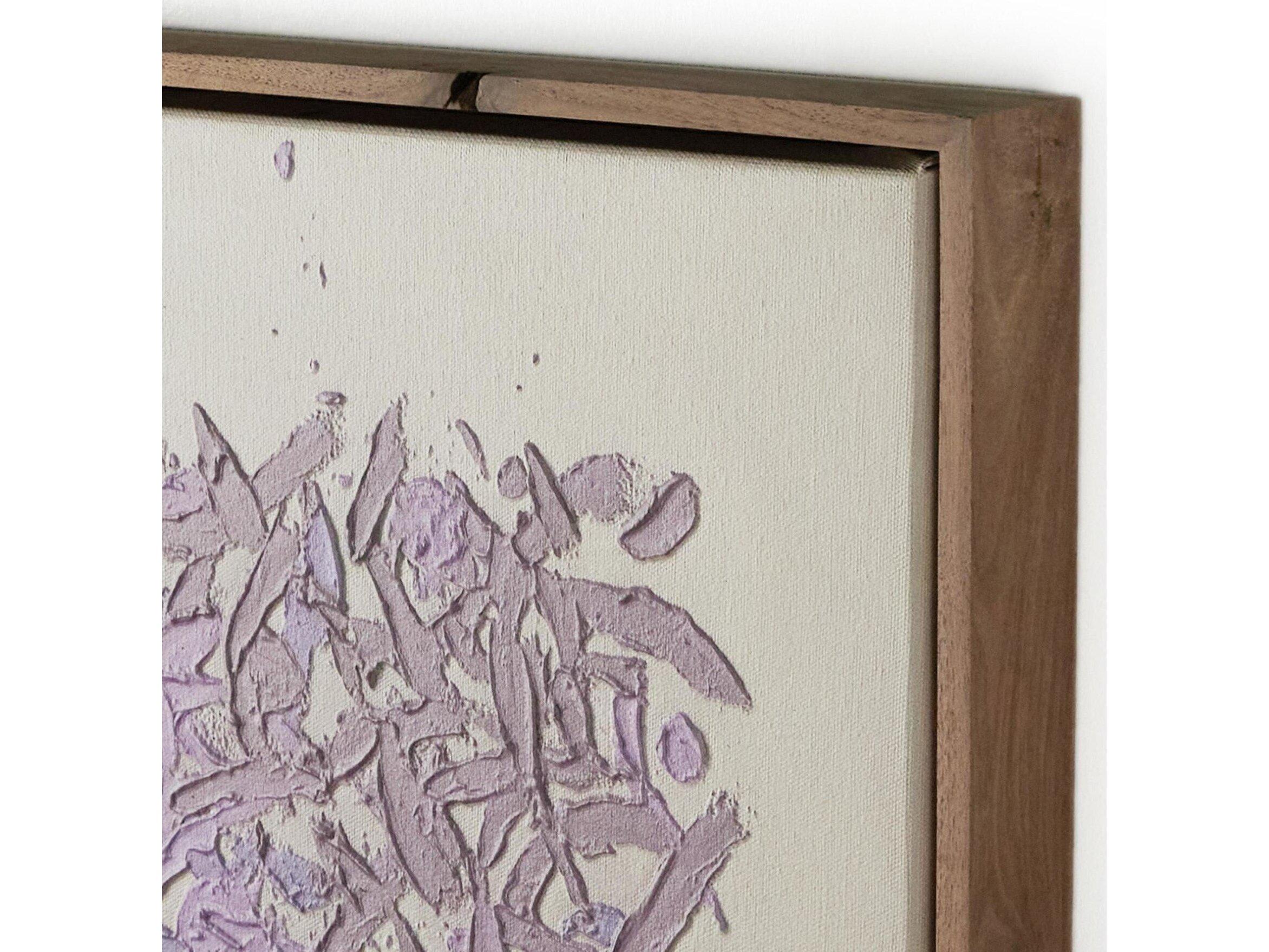 Four Hands Art Studio The Cling To The Rock No. 1 by Tyler Guinn Rustic Walnut Floater Canvas Wall Art