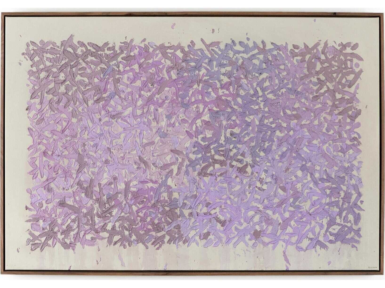 Four Hands Art Studio The Cling To The Rock No. 1 by Tyler Guinn Rustic Walnut Floater Canvas Wall Art