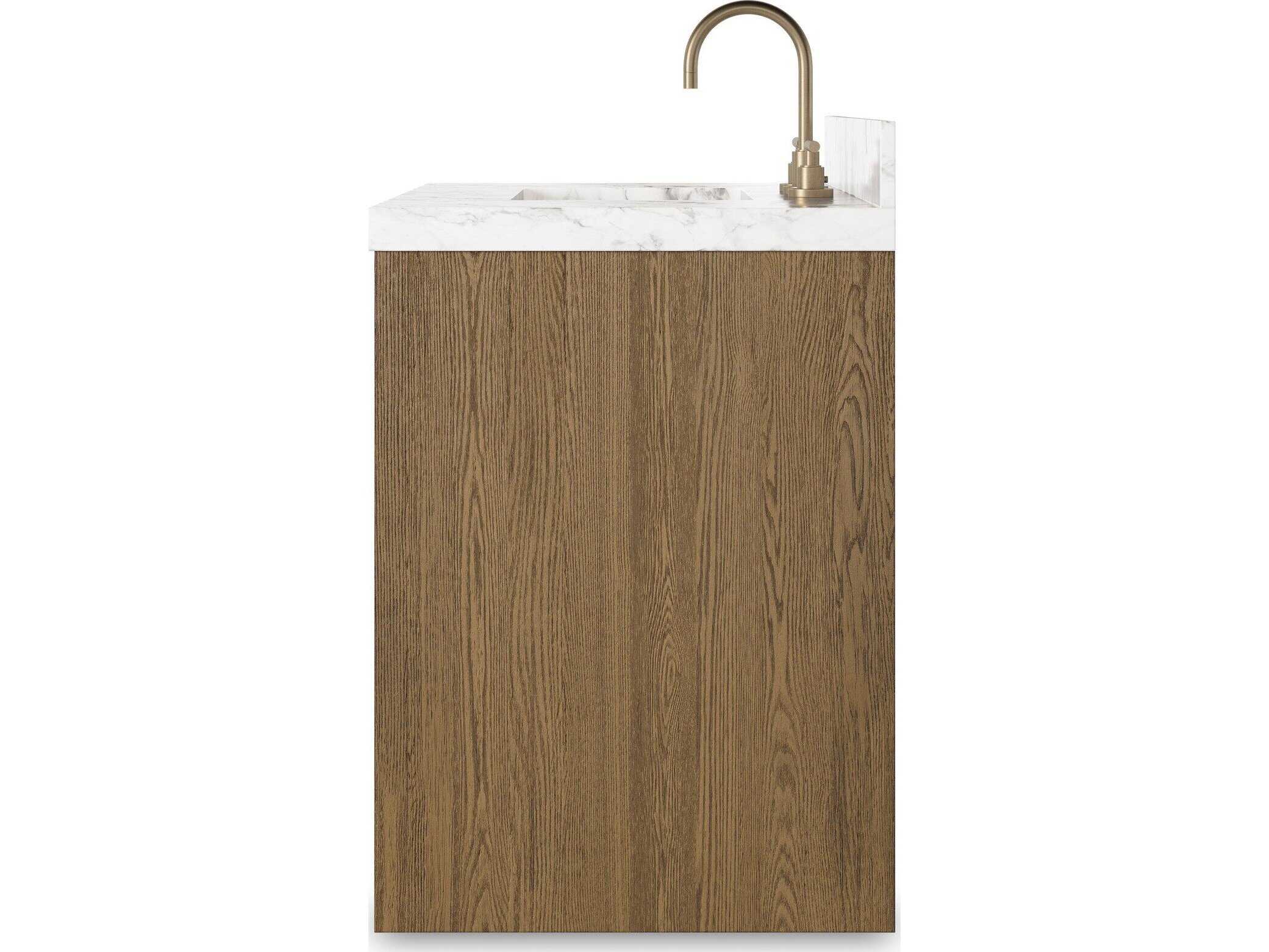 Four Hands Anthem Single Vanity - Washed Natural Veneer