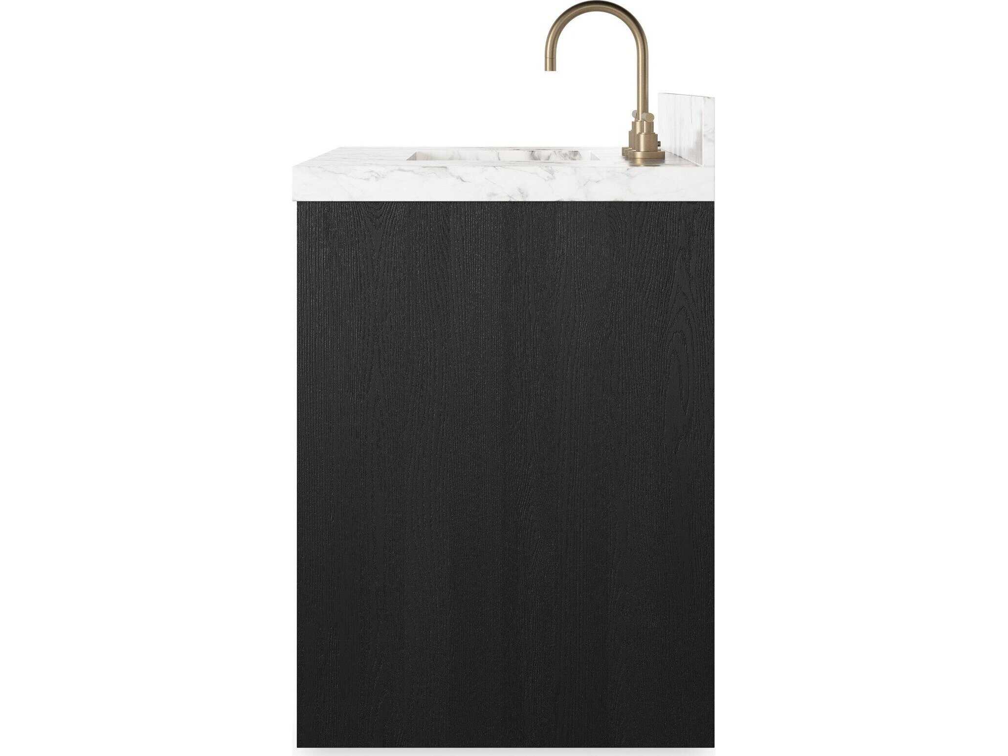 Four Hands Anthem Single Vanity - Black Wash Oak Veneer