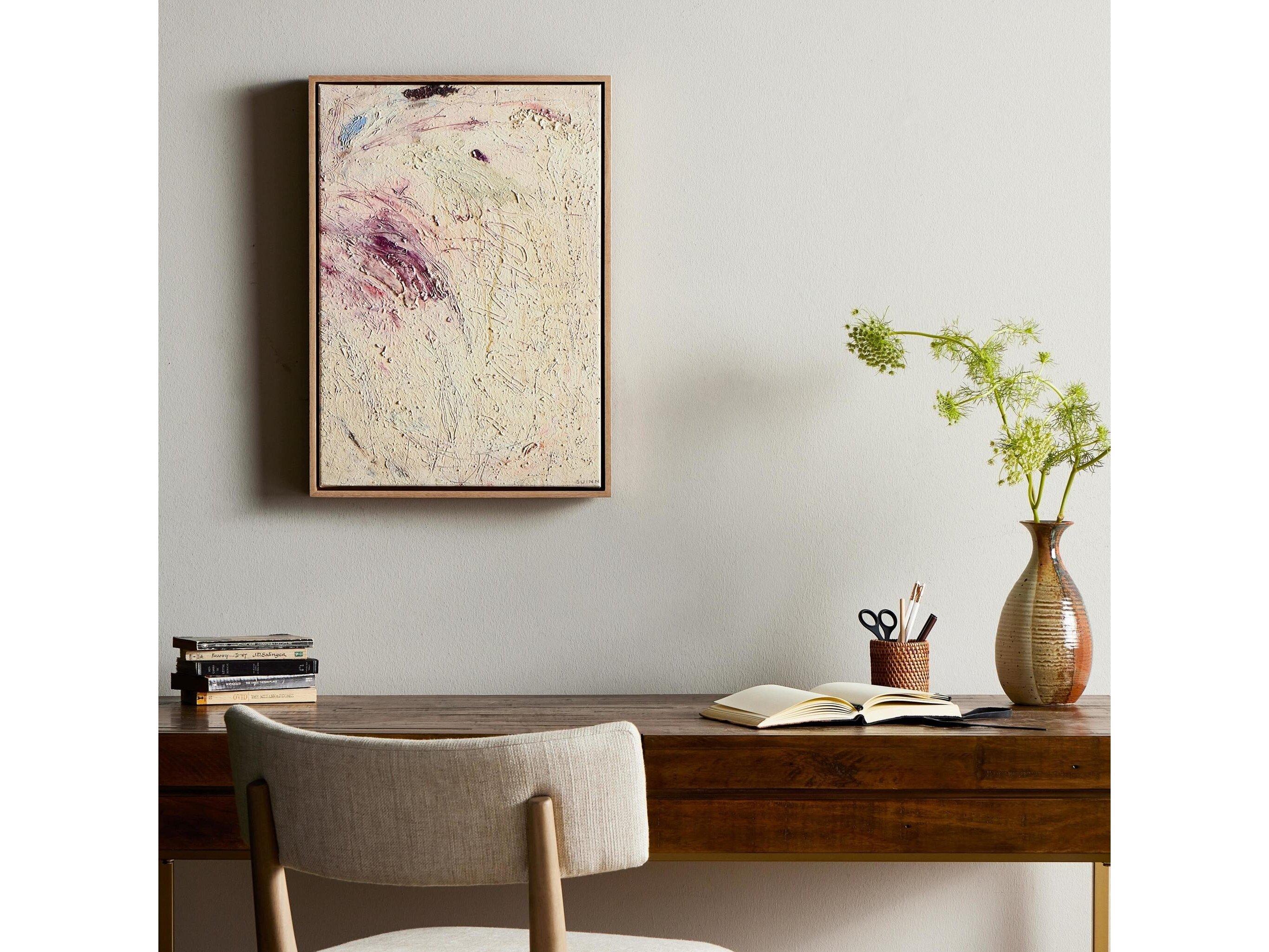 Four Hands Art Studio Yeshua No. 1 by Tyler Guinn Vertical Grain White Oak Floater Canvas Wall Art