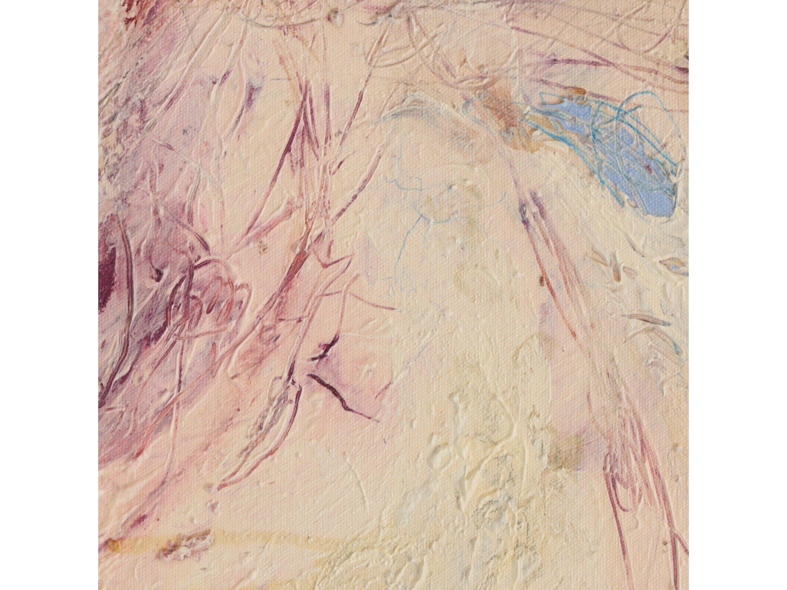 Four Hands Art Studio Yeshua No. 1 by Tyler Guinn Vertical Grain White Oak Floater Canvas Wall Art