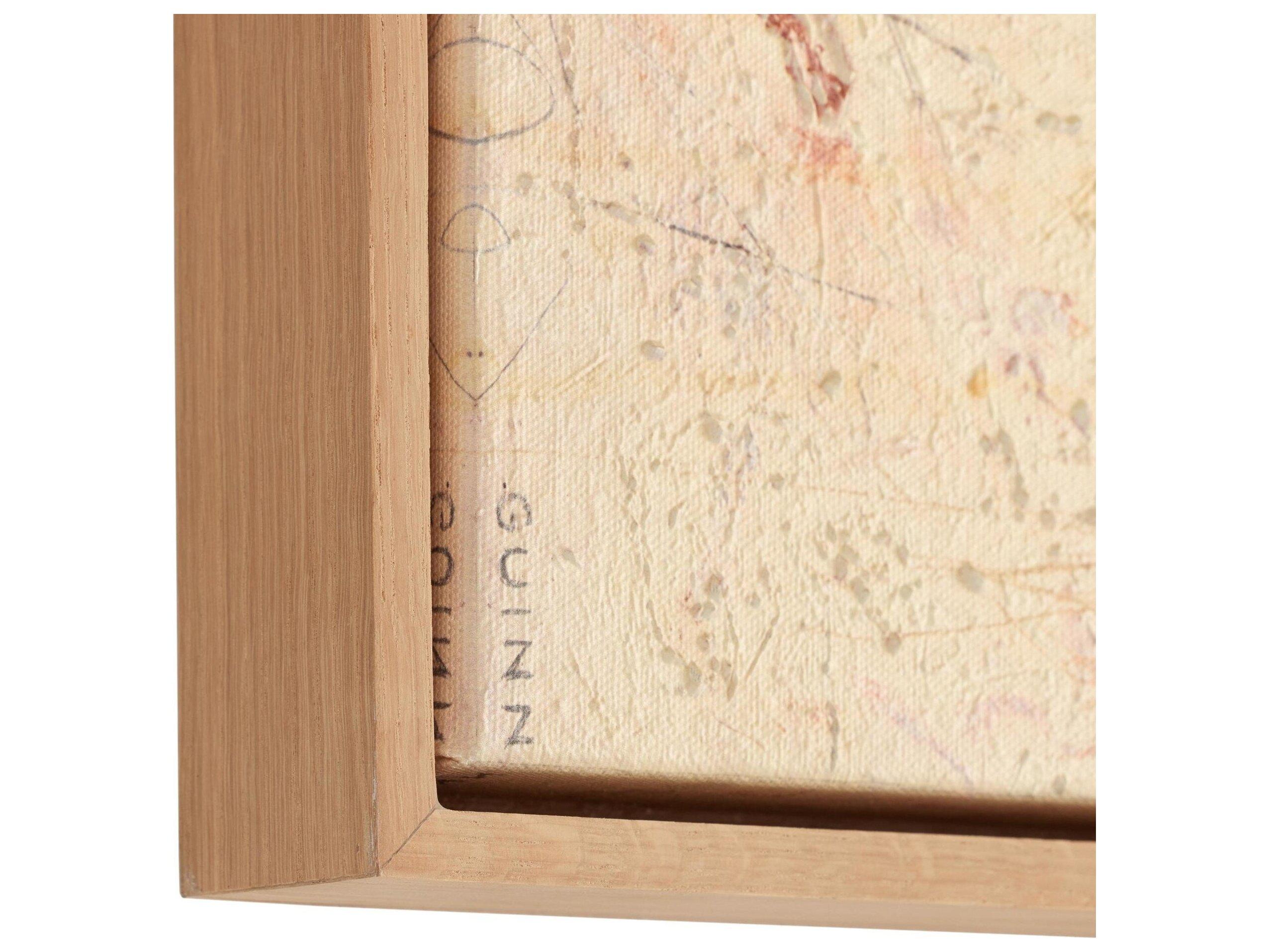 Four Hands Art Studio Yeshua No. 1 by Tyler Guinn Vertical Grain White Oak Floater Canvas Wall Art