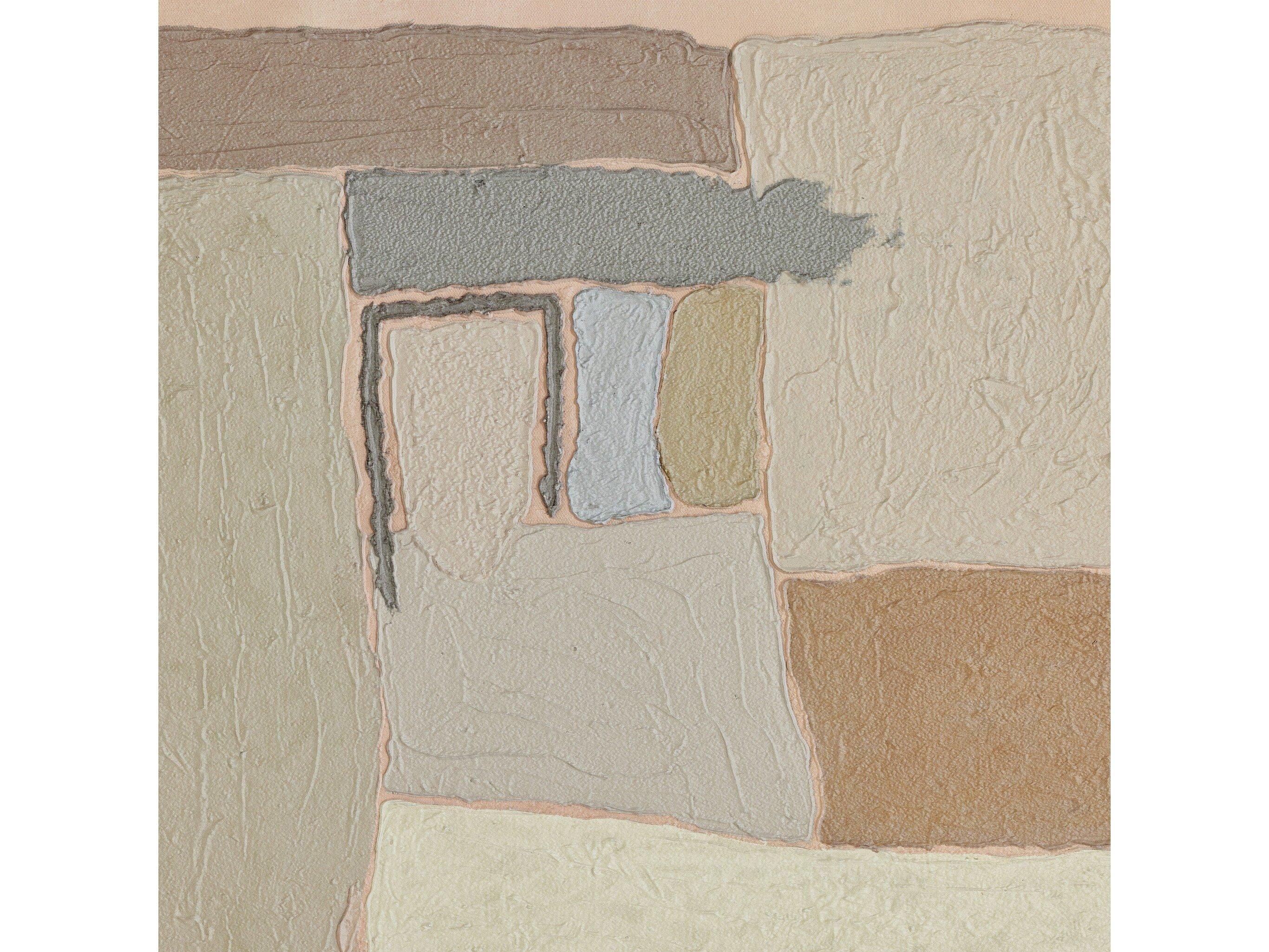 Four Hands Art Studio Earthenware by Tyler Guinn Vertical Grain White Oak Floater Canvas Wall Art