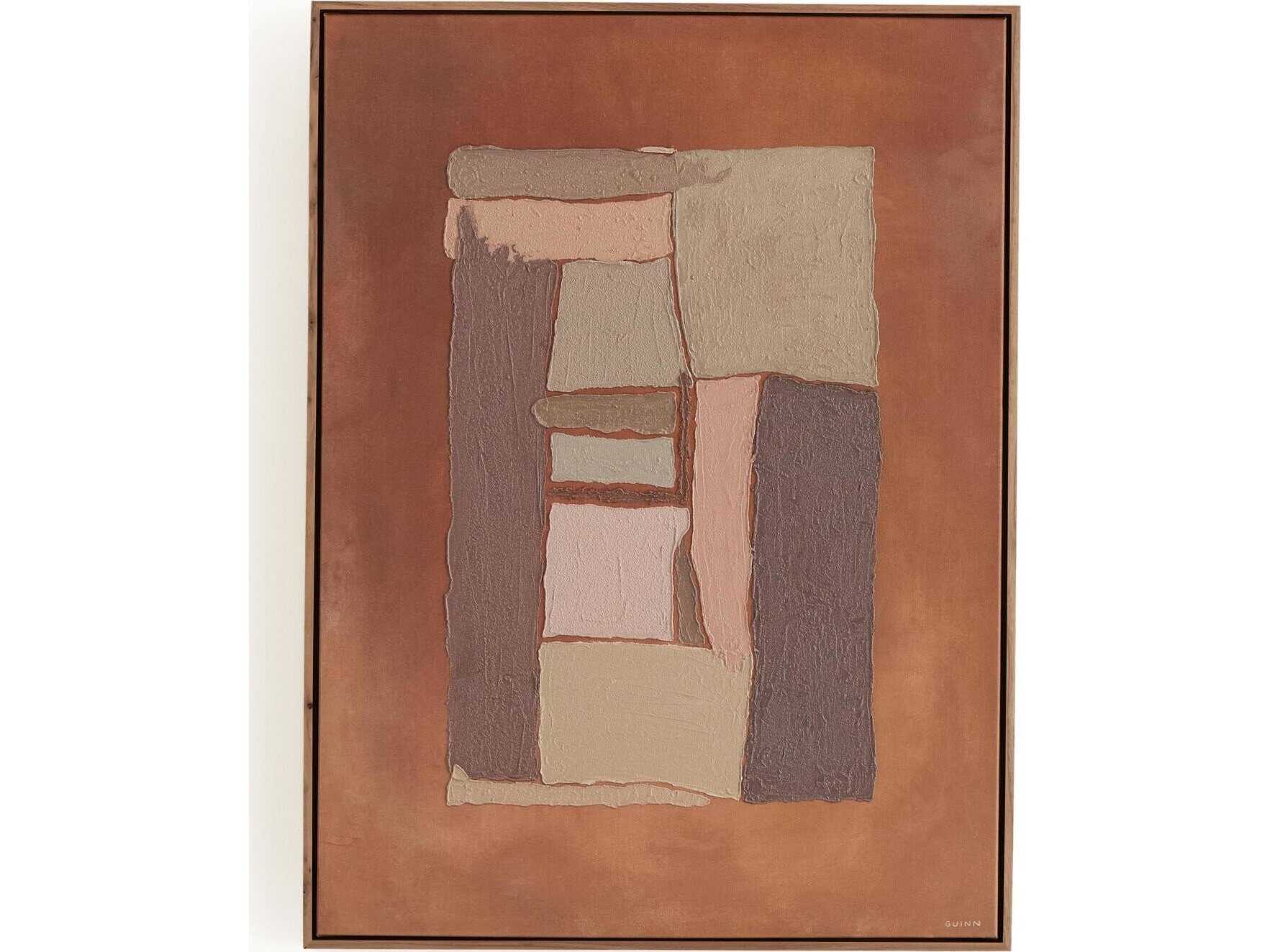 Four Hands Art Studio What Holds Us Together by Tyler Guinn Rustic Walnut Floater Canvas Wall Art