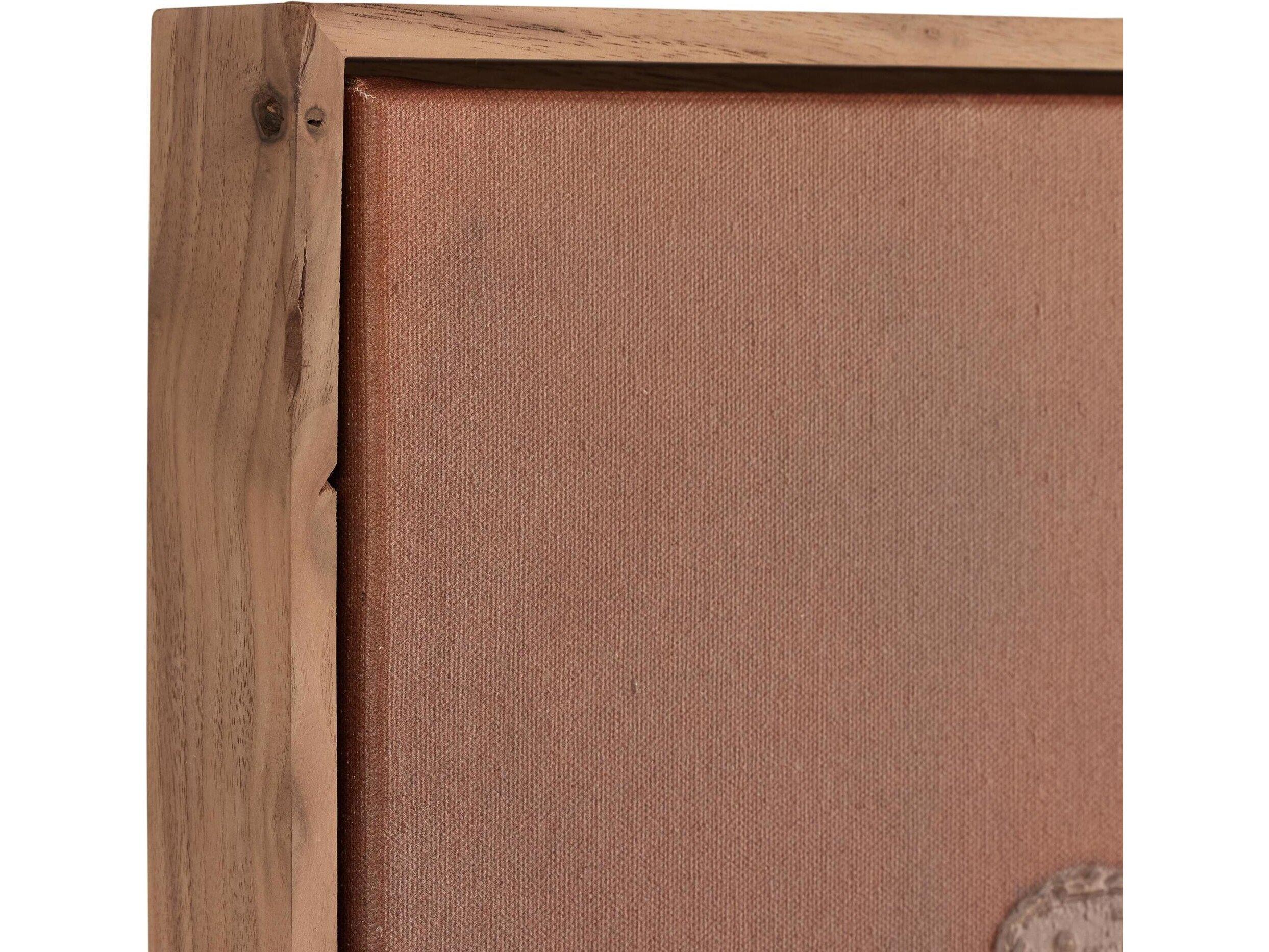 Four Hands Art Studio What Holds Us Together by Tyler Guinn Rustic Walnut Floater Canvas Wall Art