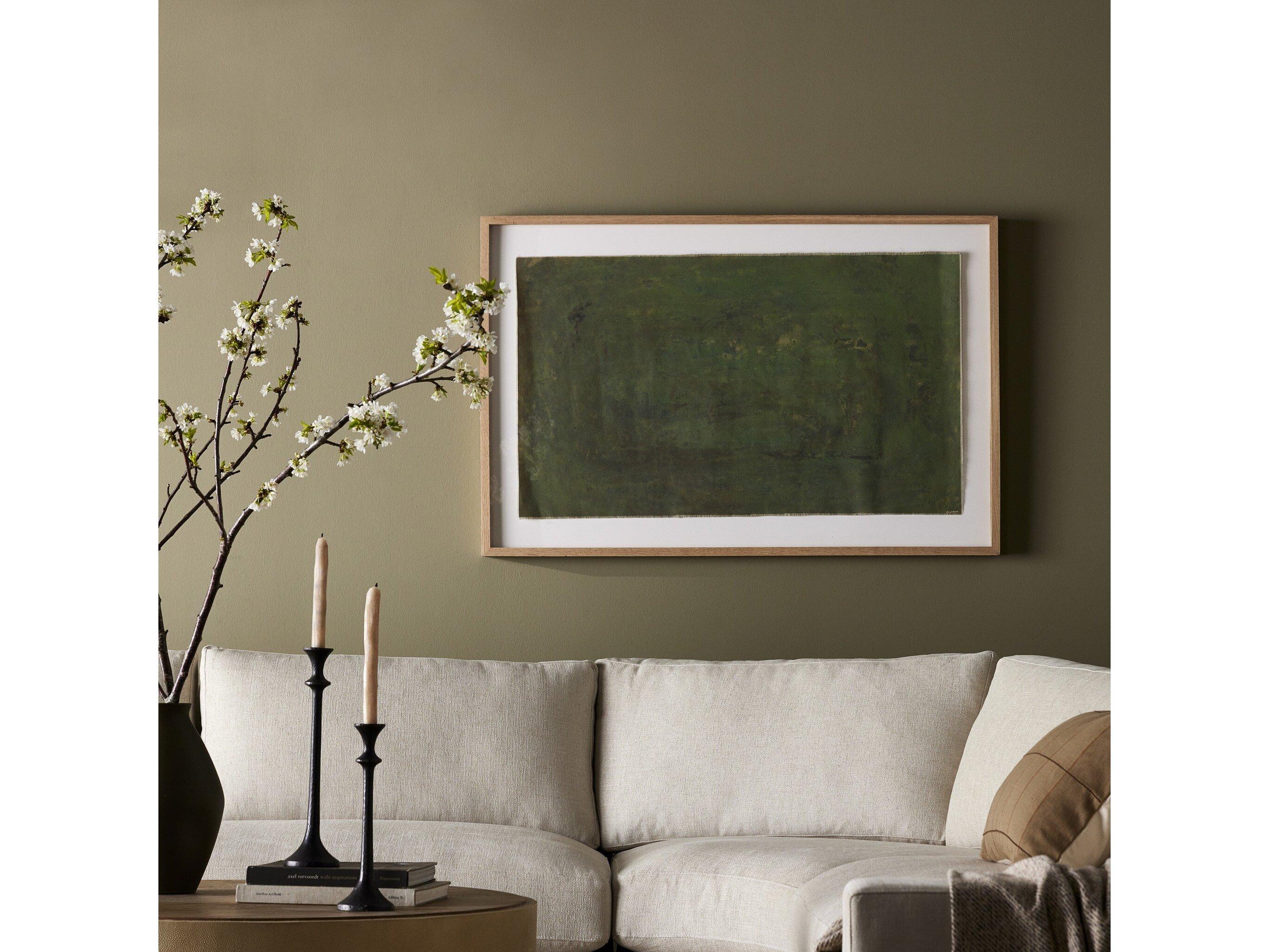 Four Hands Art Studio Carrying The Olive Branch No.2 by Tyler Guinn Vertical Grain White Oak Canvas Wall Art