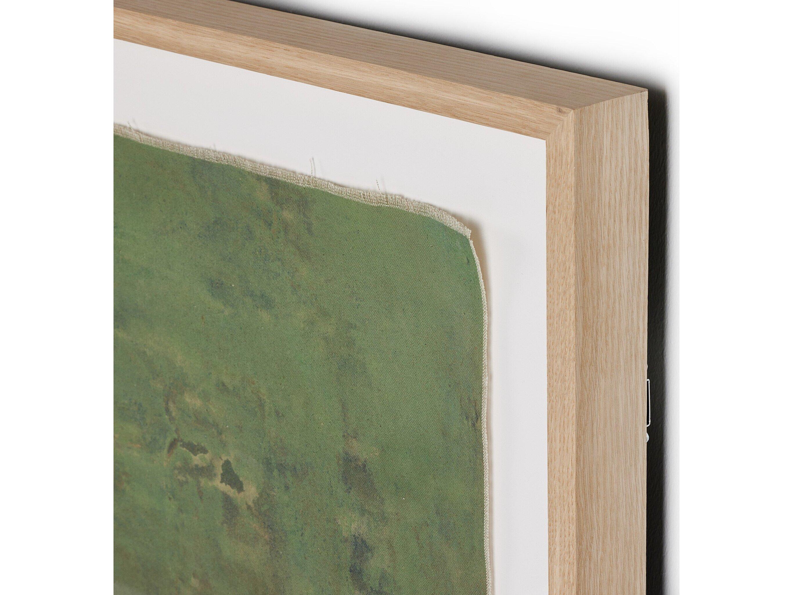 Four Hands Art Studio Carrying The Olive Branch No.2 by Tyler Guinn Vertical Grain White Oak Canvas Wall Art